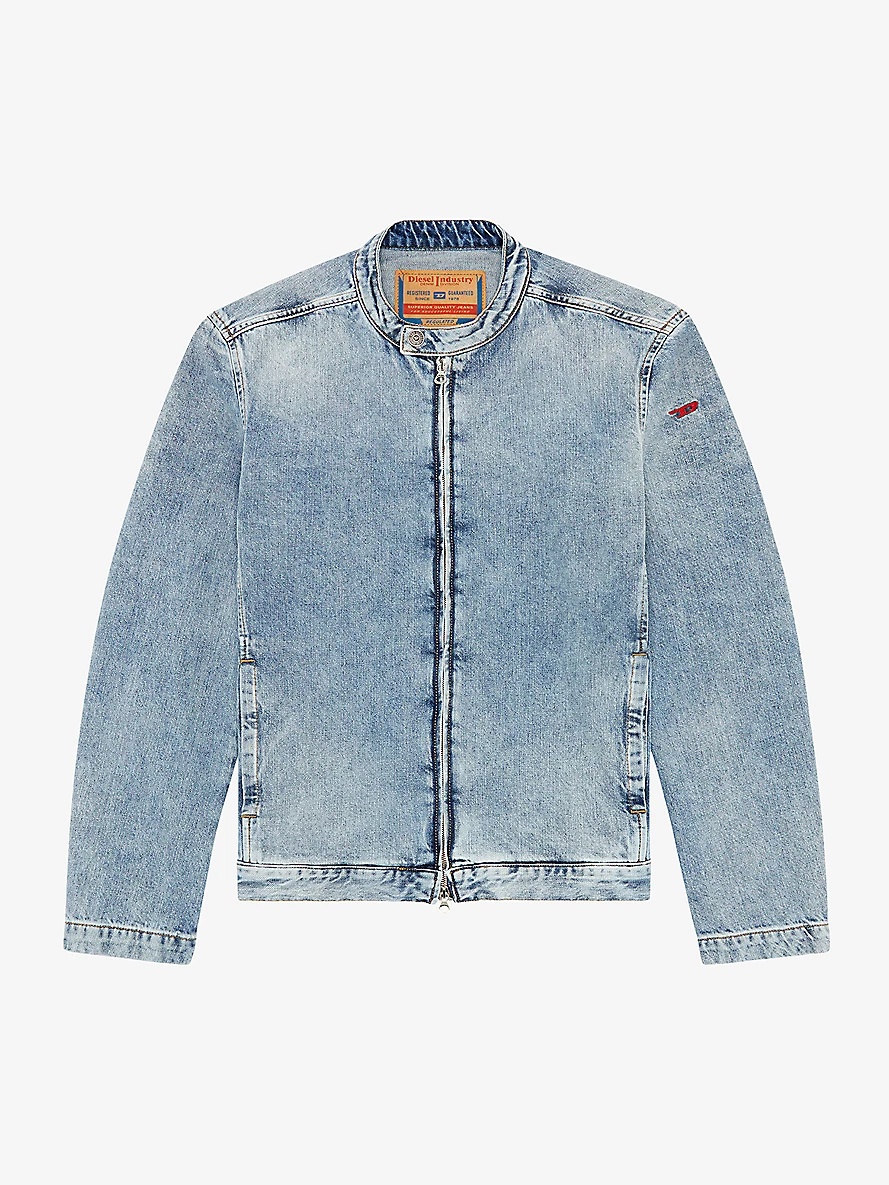 D-Glory logo-embroidered denim jacket - 1