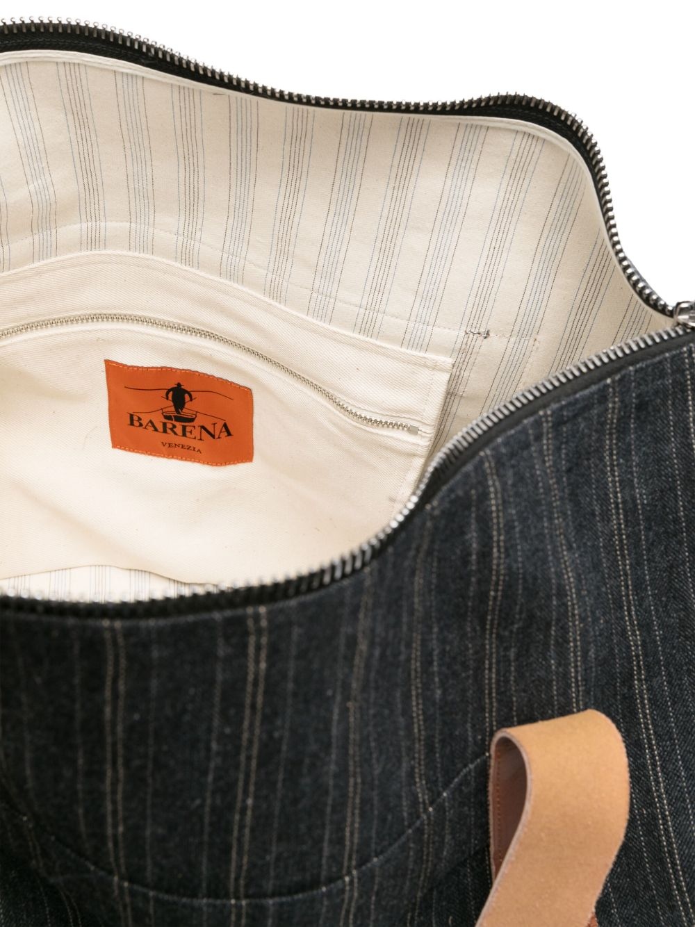 pinstriped holdall - 4