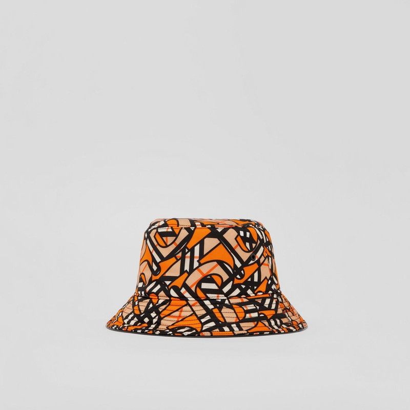 Monogram Print Nylon Bucket Hat 5