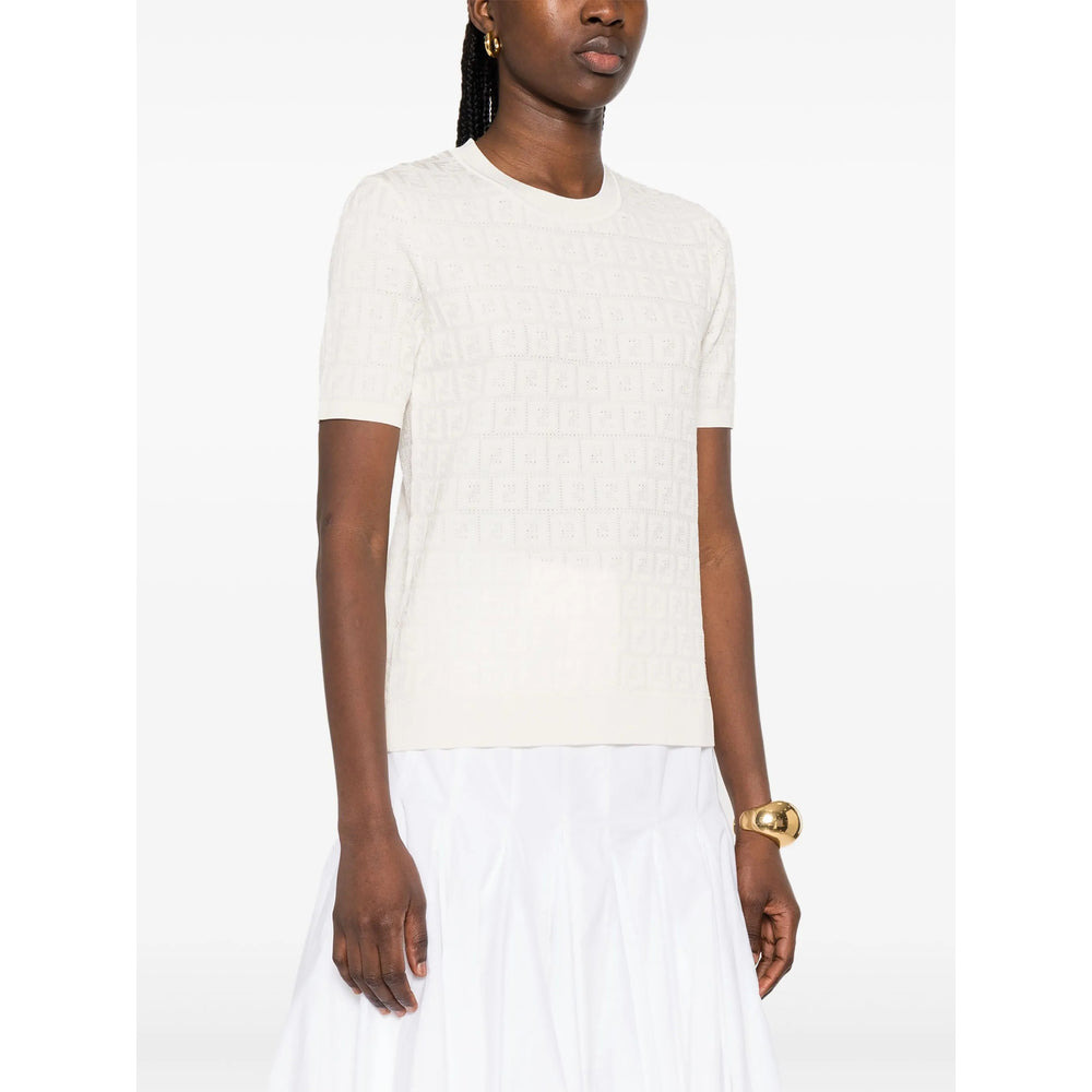 Fendi White Tops - T-Shirts & Jerseys Women - 4