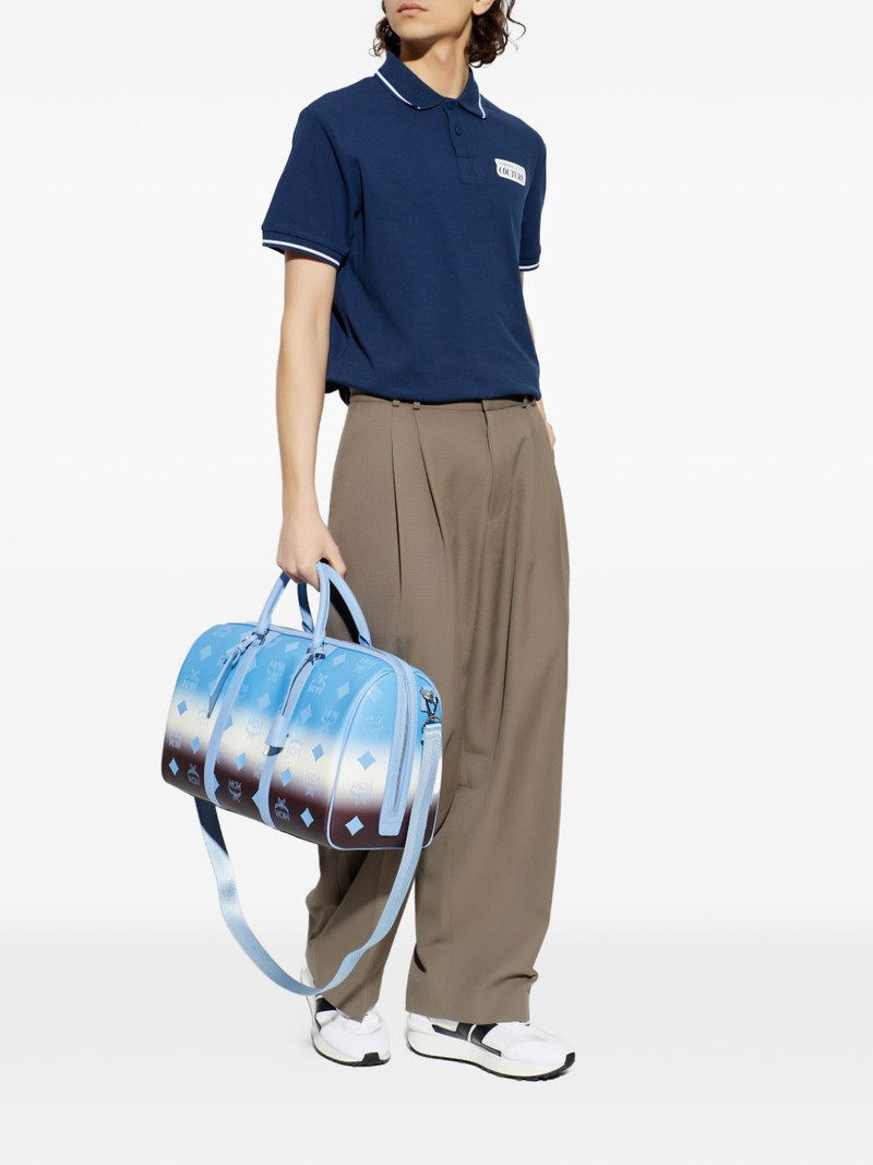 VERSACE JEANS COUTURE logo trim polo shirt outlook