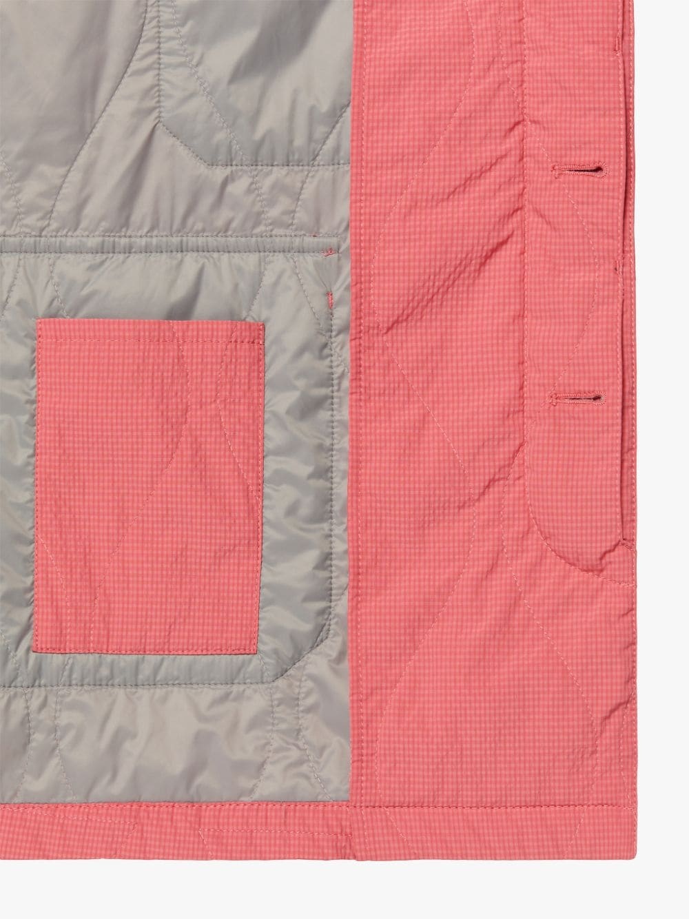 SEESUCKER CHORE PINK QUILTED JACKET | GQM-215 - 6