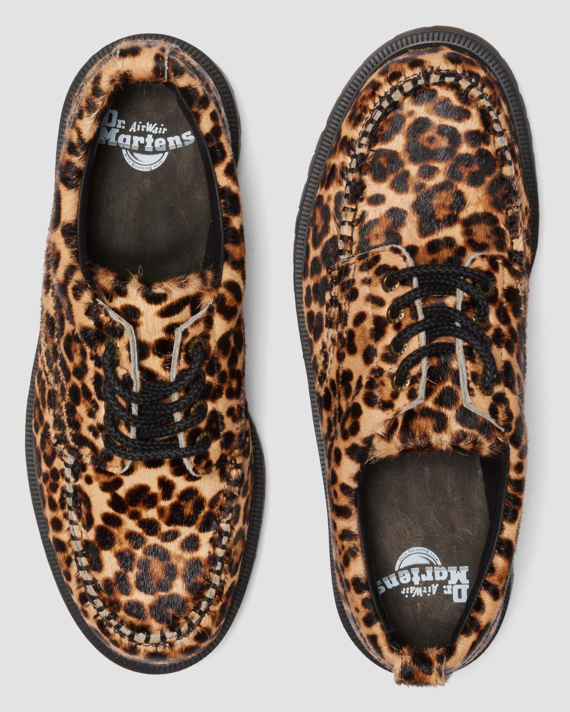 LOWELL Leopard Print Moc Toe Shoes - 2