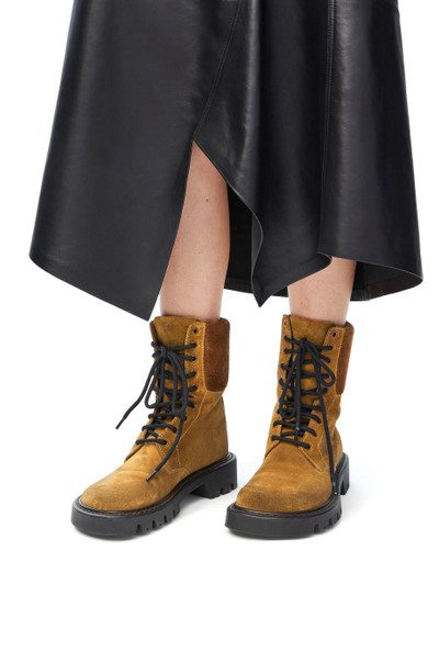 Loewe Sierra combat boot in suede outlook