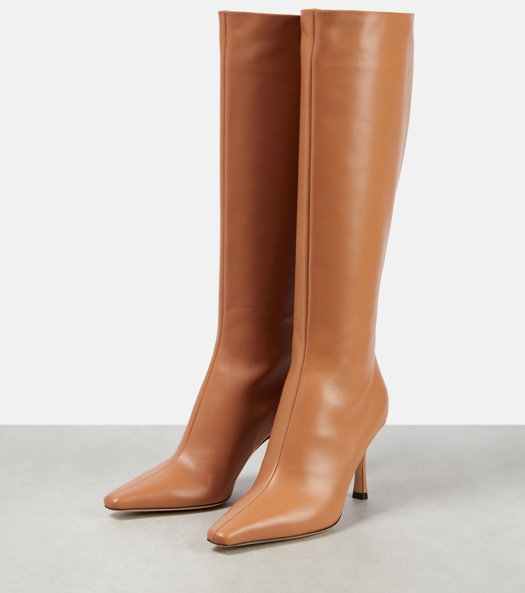 Agathe 85 leather knee-high boots - 5