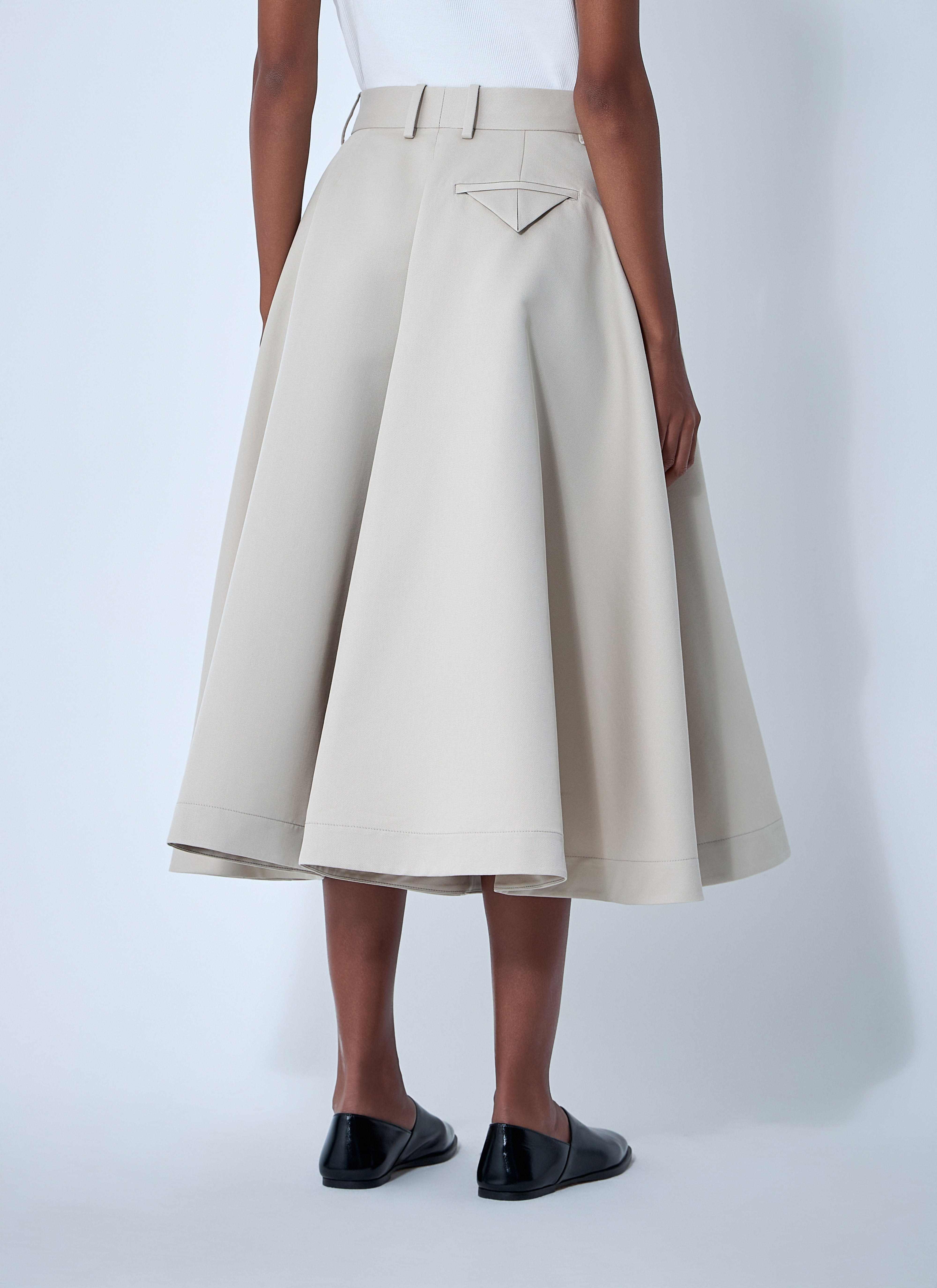 Bottega Veneta Women Silk-And-Cotton-Twill Culotte - 4