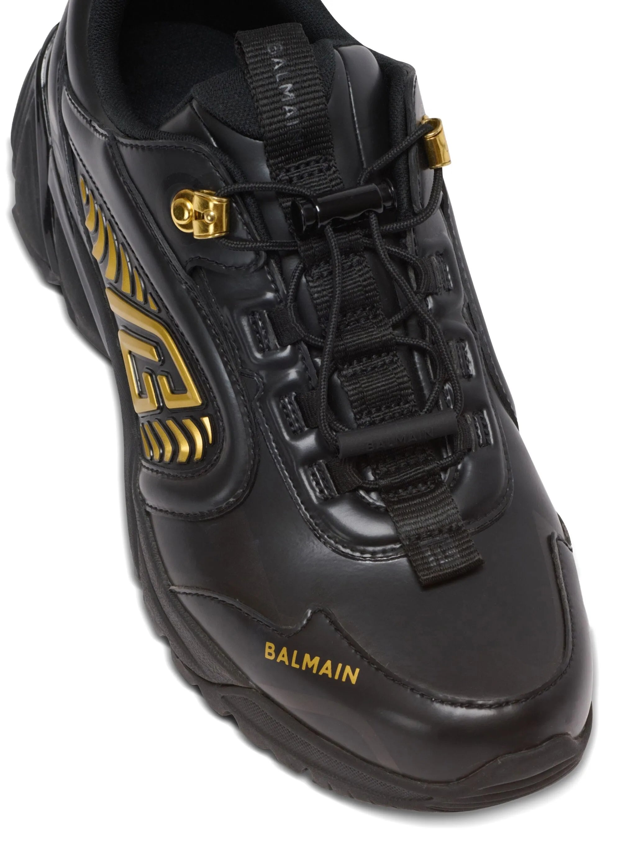 Balmain Cosmic Dust Leather Sneakers - 2