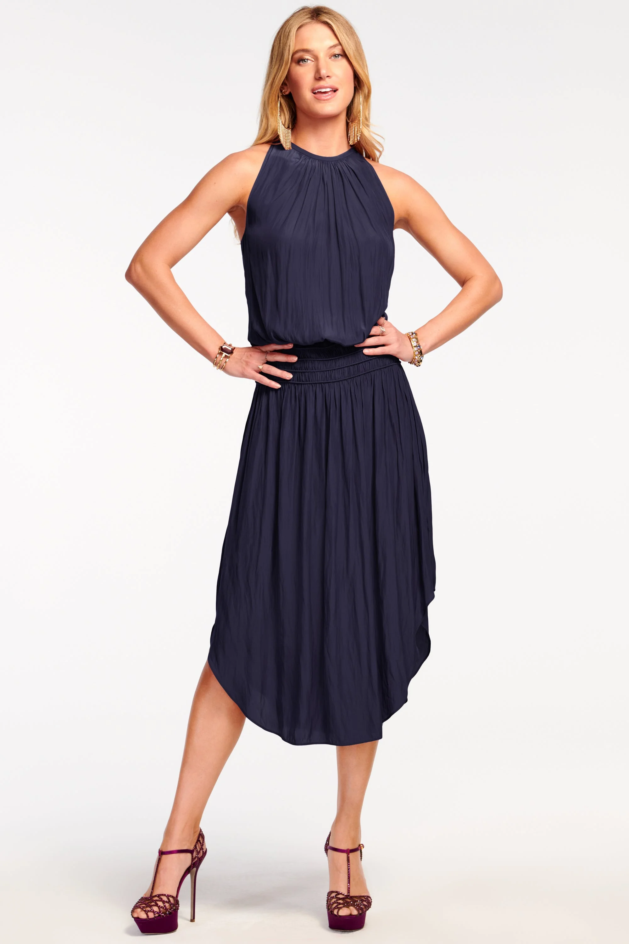 Audrey Smocked Midi Dress - 1