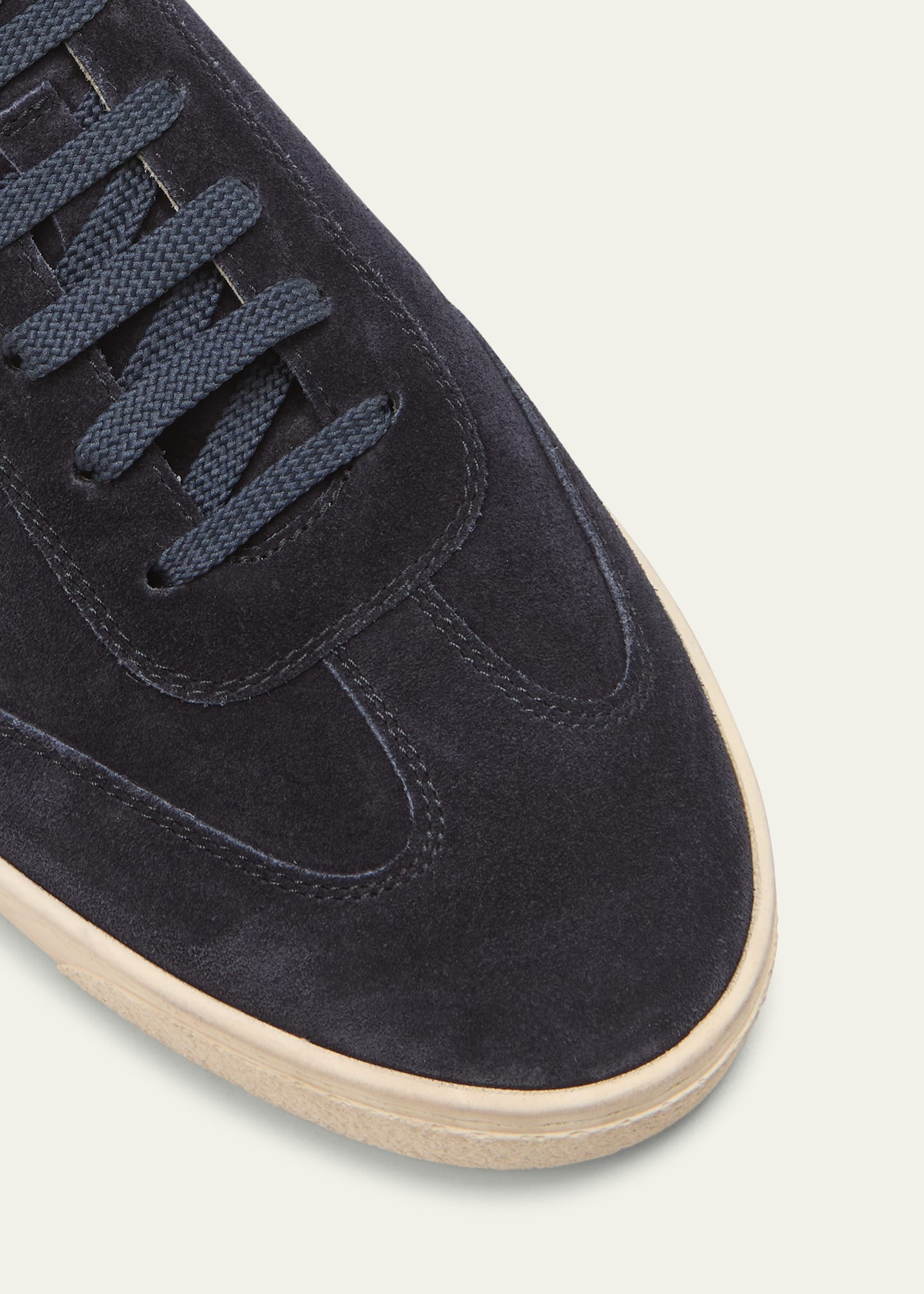 Men's Suede T-Toe Low-Top Sneakers - 5