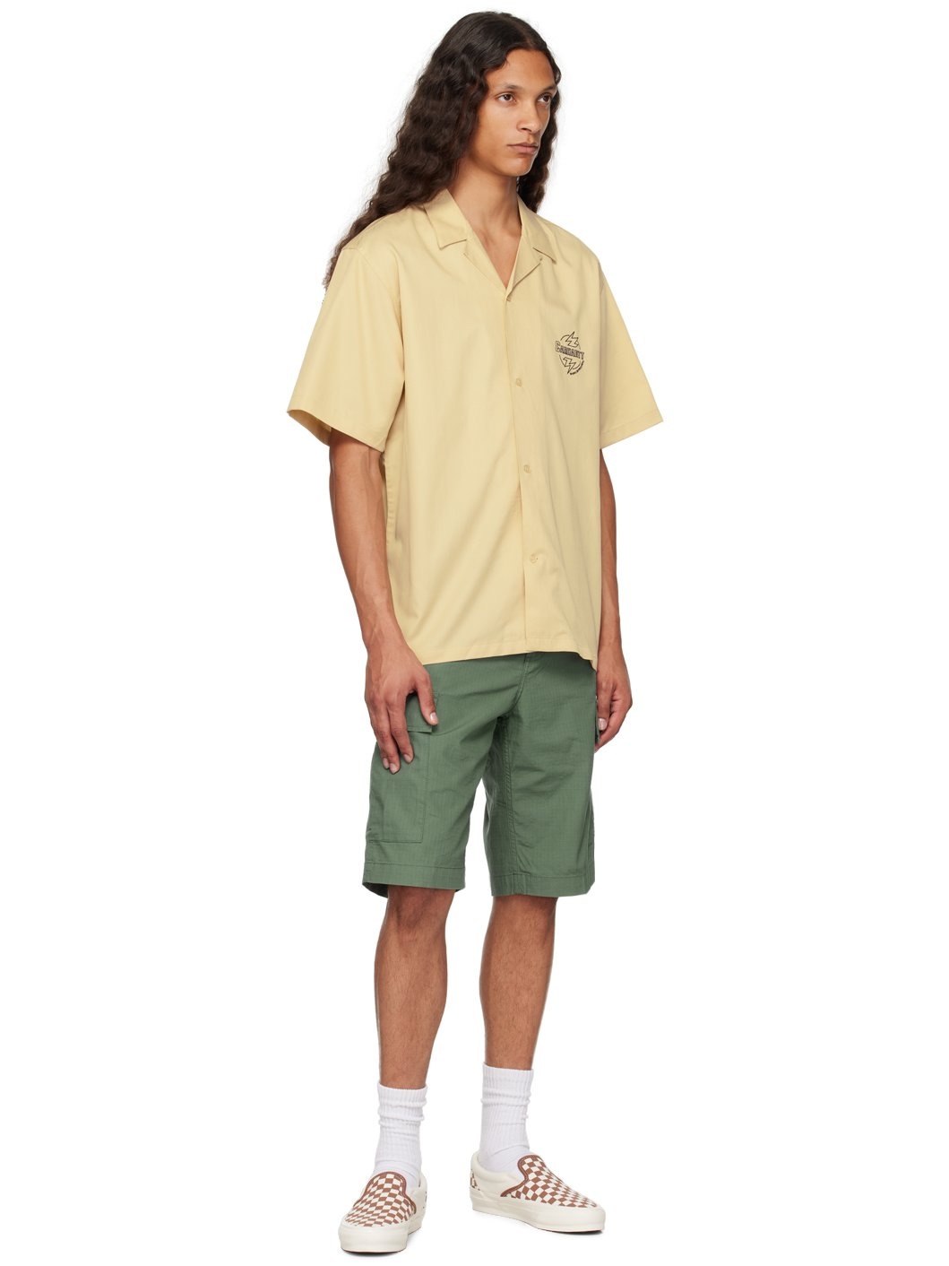 Green Regular Cargo Shorts - 4