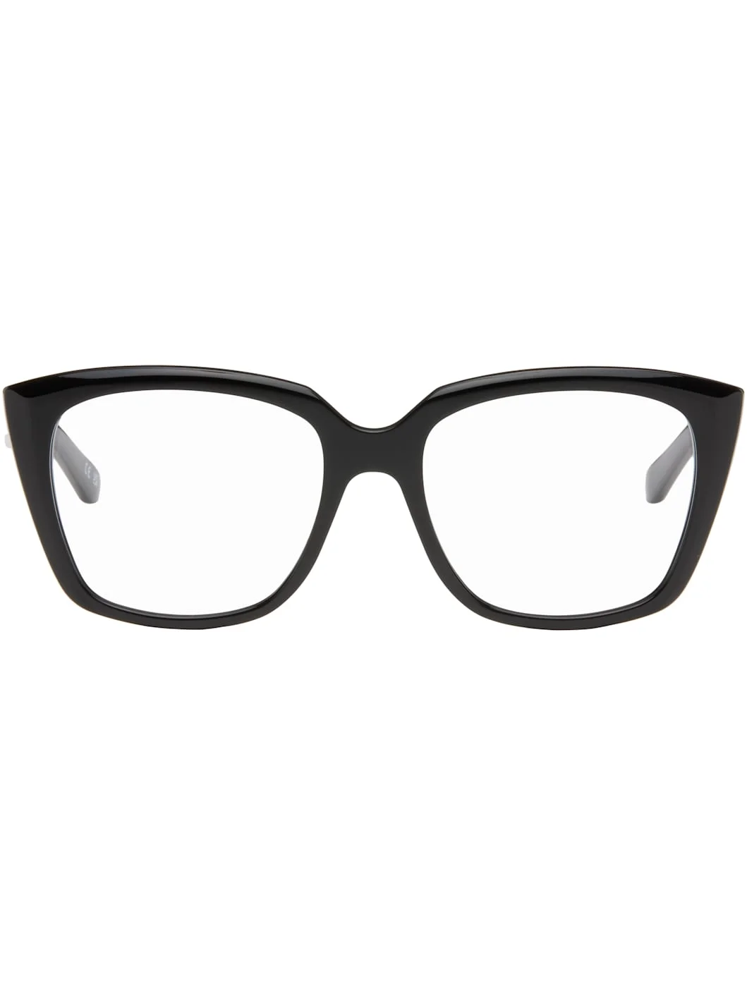 Black Cateye Optical Frame Glasses - 1