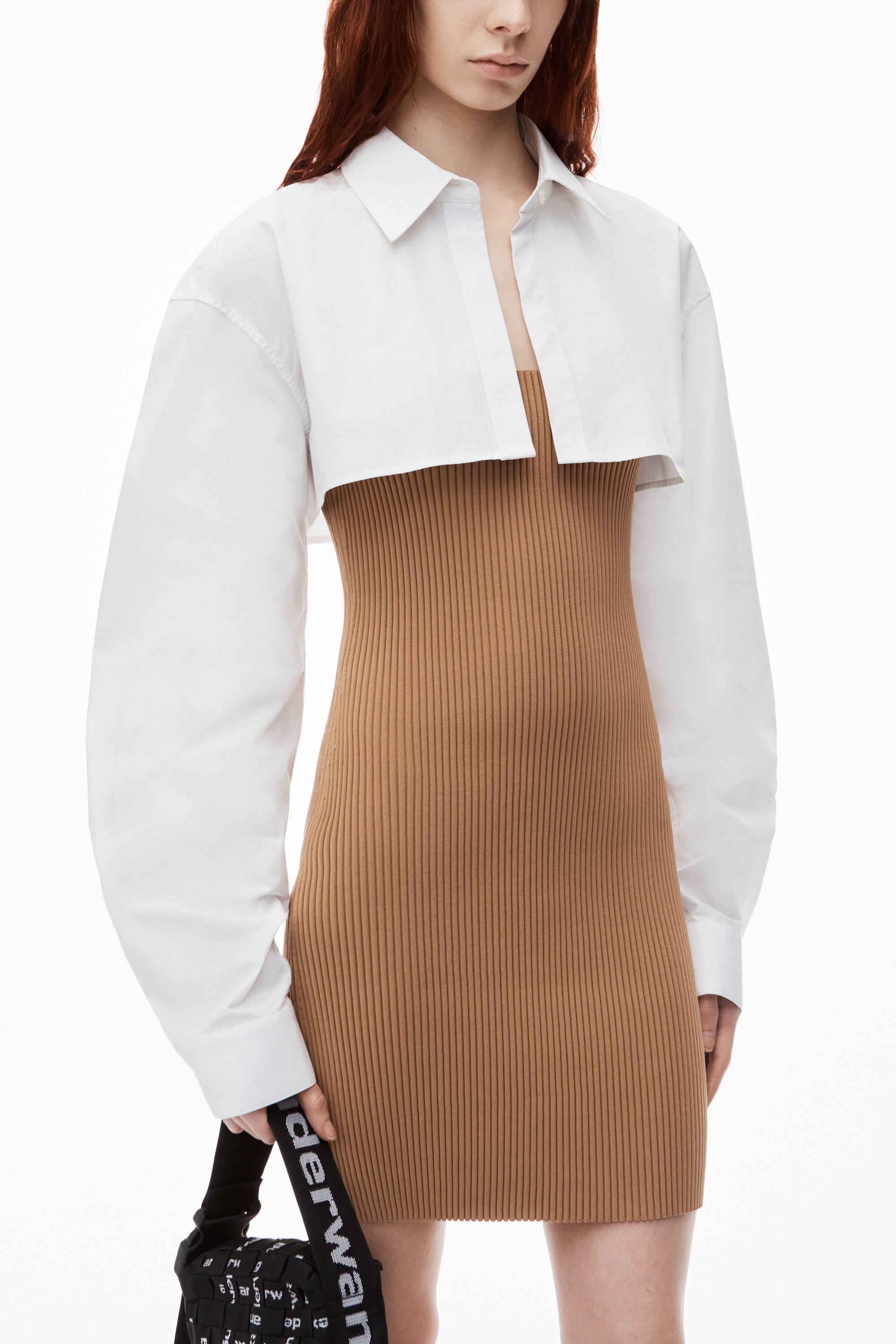 Pre-Styled Cropped Cami & Button Up Twinset Dress - 3