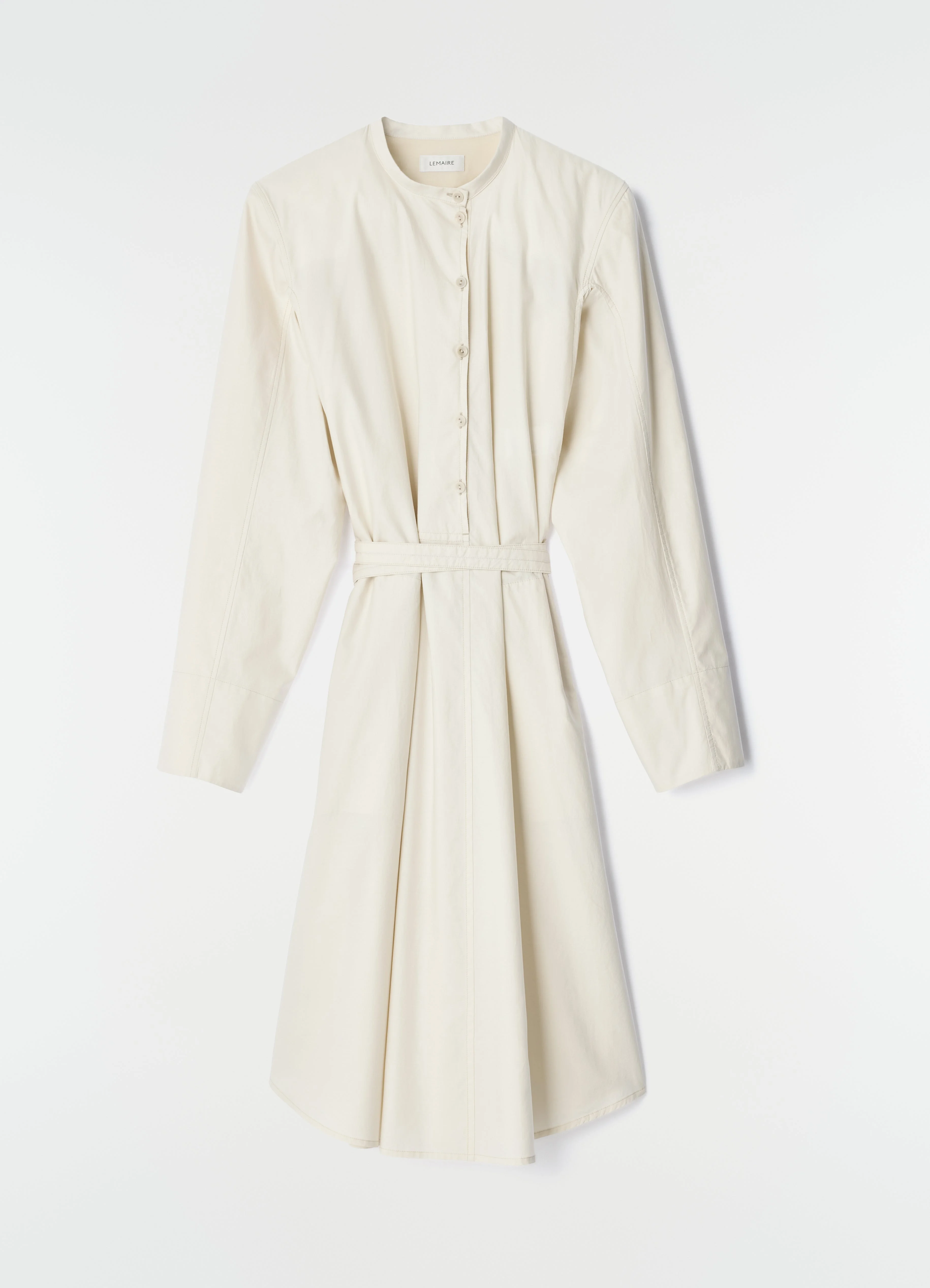 SAILOR DRESS IN WASHED COTTON AND SILK BLEND - 1