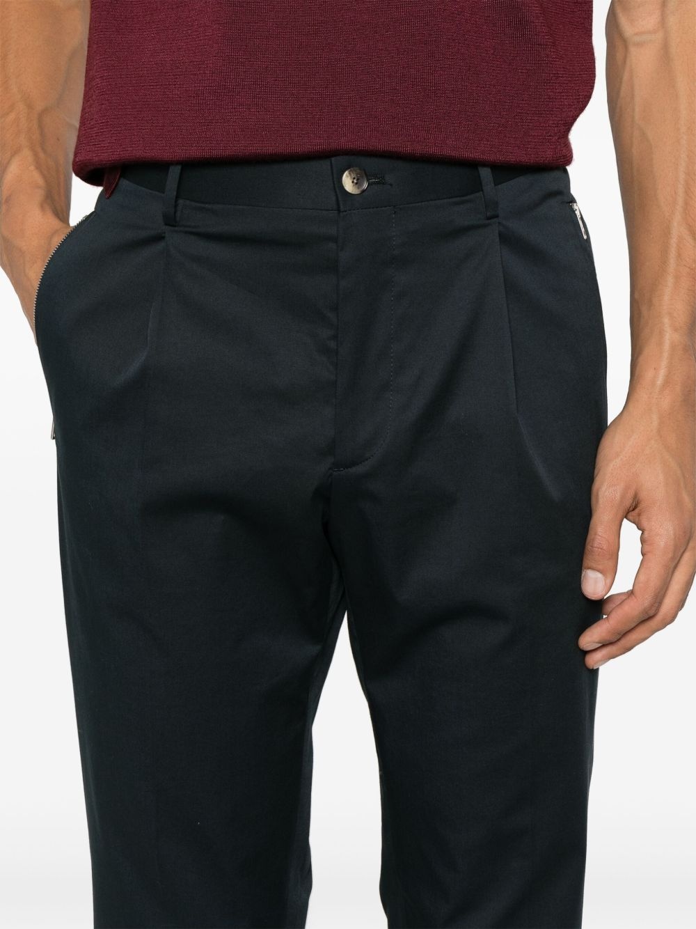 pleat-detail trousers - 5