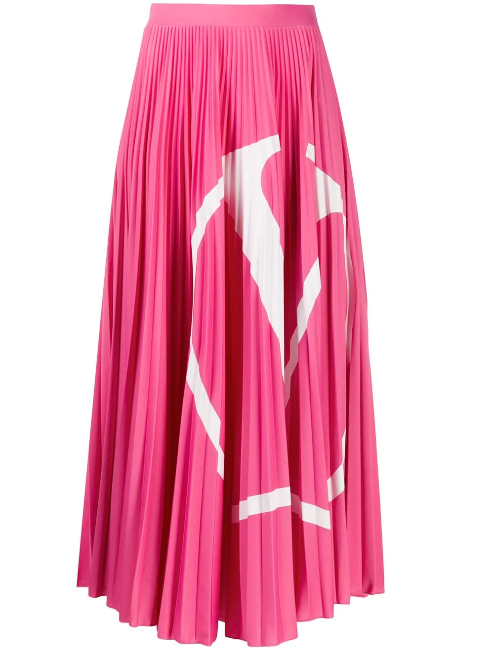 VLOGO pleated midi skirt - 1