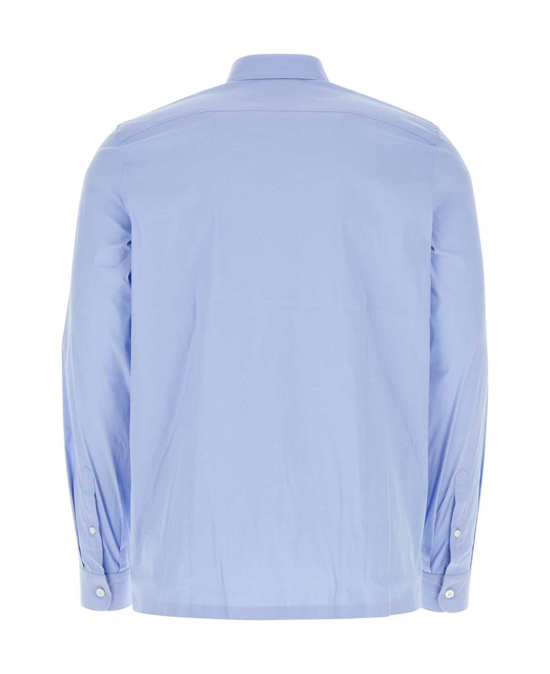 Prada Powder Blue Poplin Shirt outlook