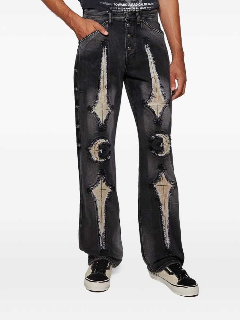 bone-detail jeans 3