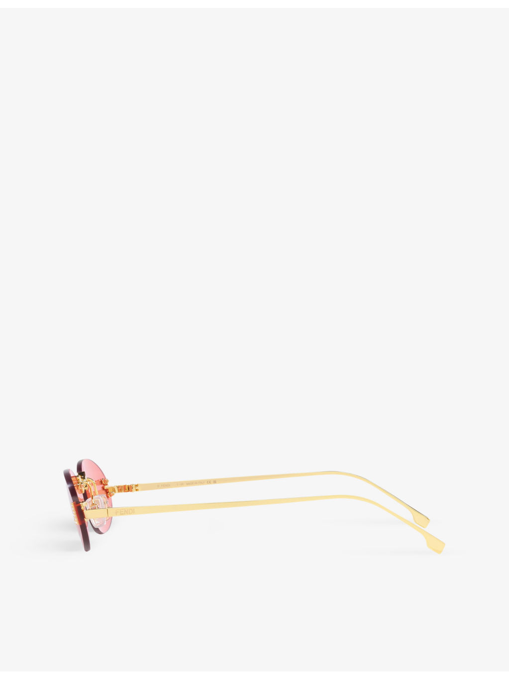 FE4075US oval-frame metal sunglasses - 4