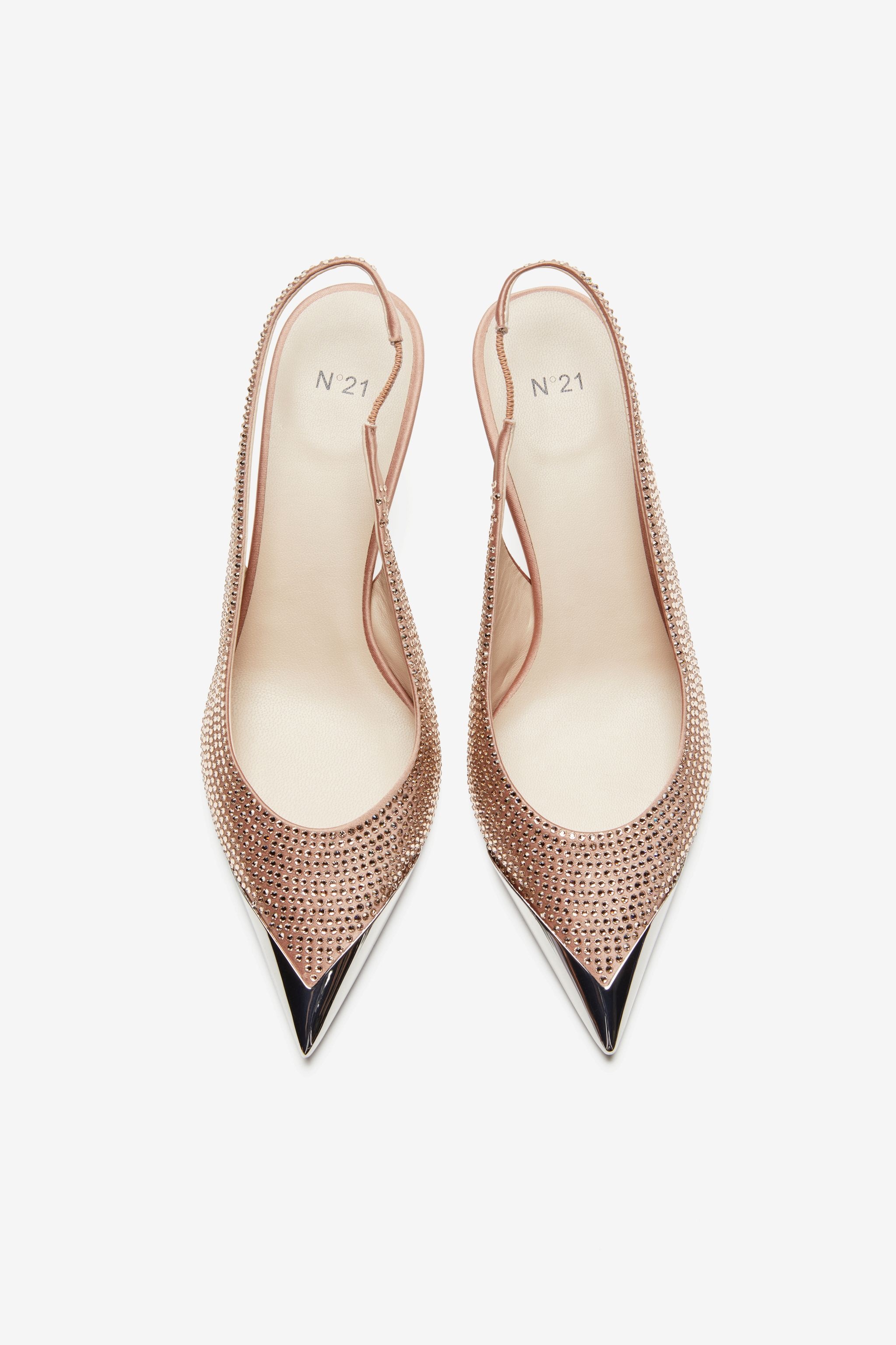 CRYSTAL-EMBELLISHED SLINGBACK PUMPS - 2