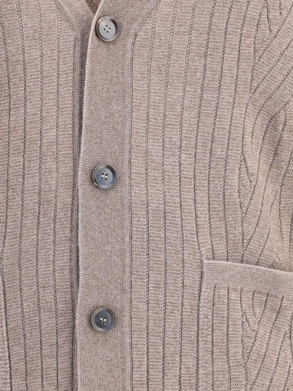 ribbed cardigan - 3