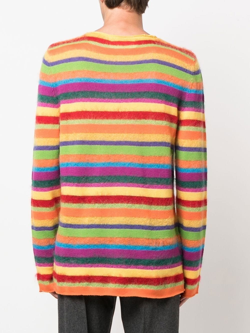 stripe-knit jumper - 4