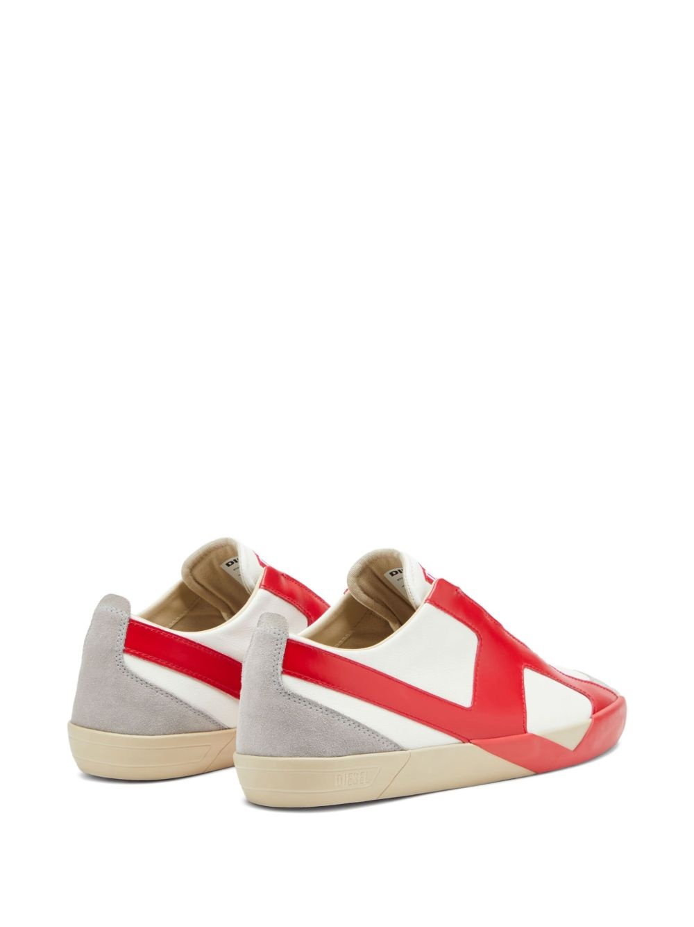 Slante leather sneakers - 3