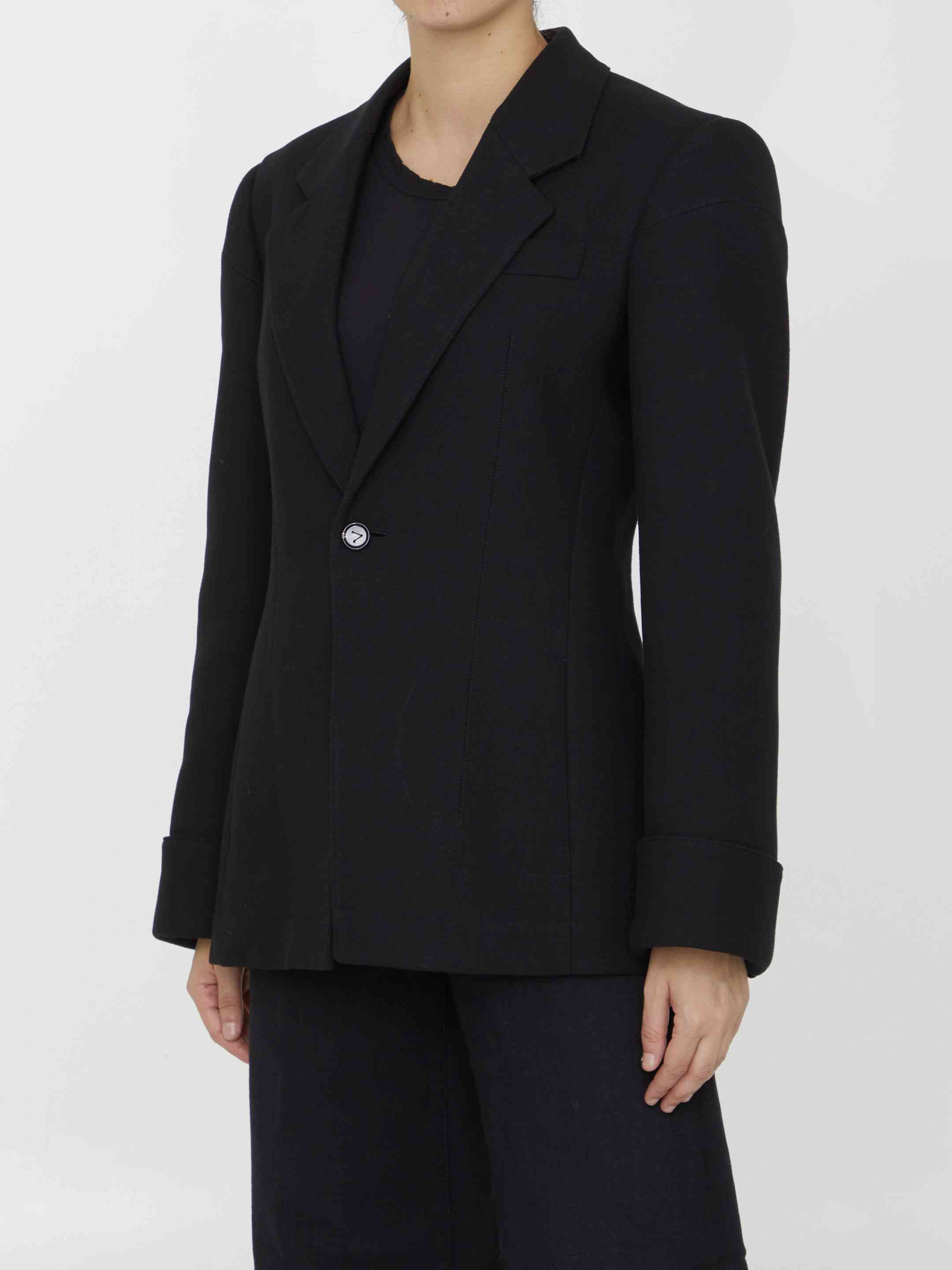 Bottega Veneta Women Structured Cotton Jacket - 2