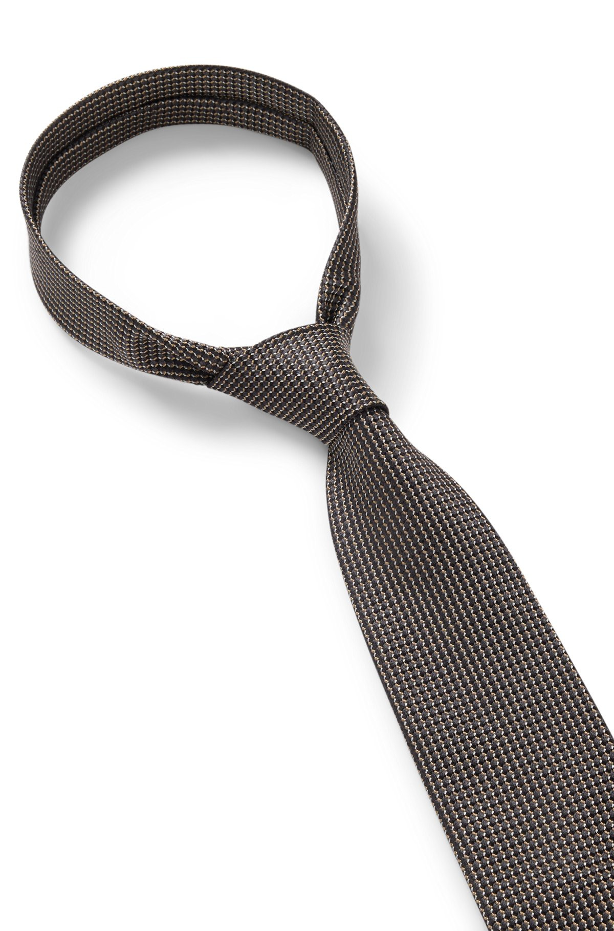 SILK TIE WITH MICRO PATTERN - 6