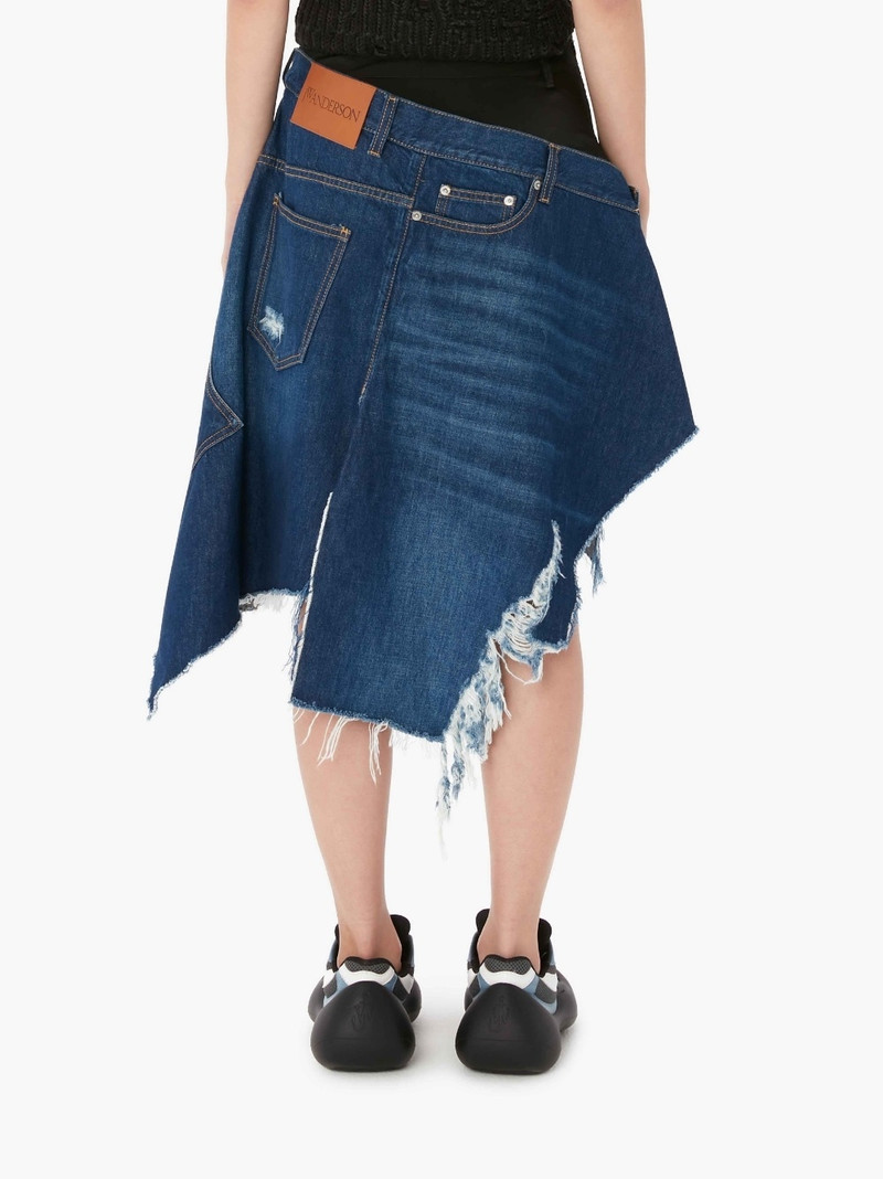 분산 DENIM HYBRID SKIRT 3