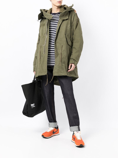Readymade hooded fishtail parka outlook
