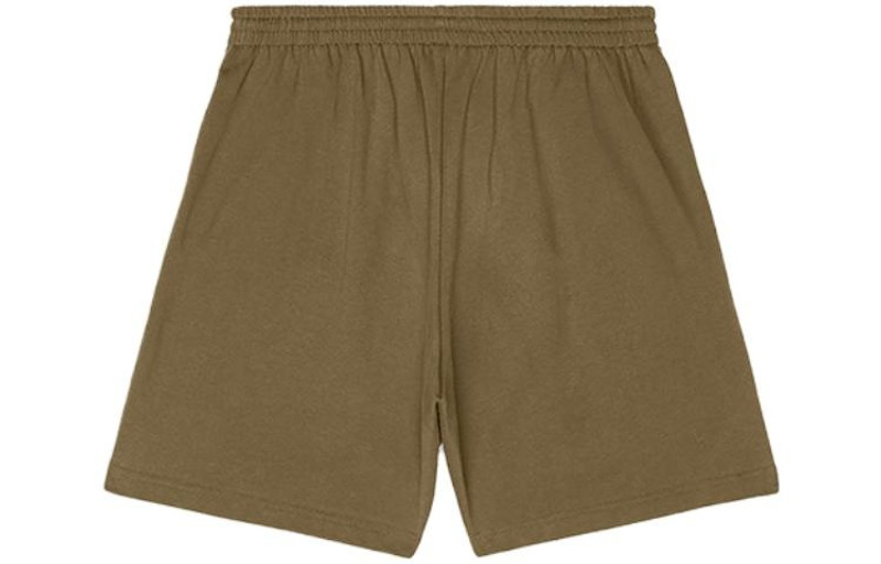 BALENCIAGA Balenciaga Political Campaign Sweat Shorts 'Khaki' 676137TKVI92463 outlook