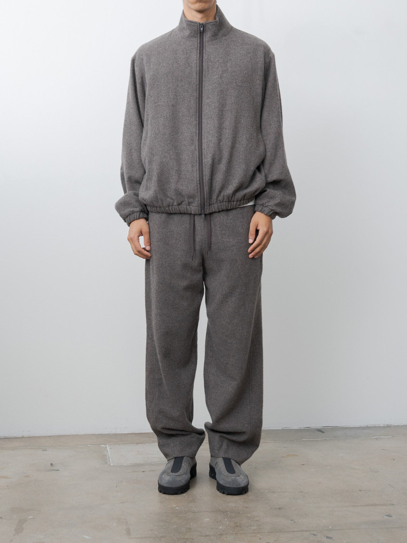 ssstein Wool Cashmere Fleece Zip Blouson - Grey Brown outlook