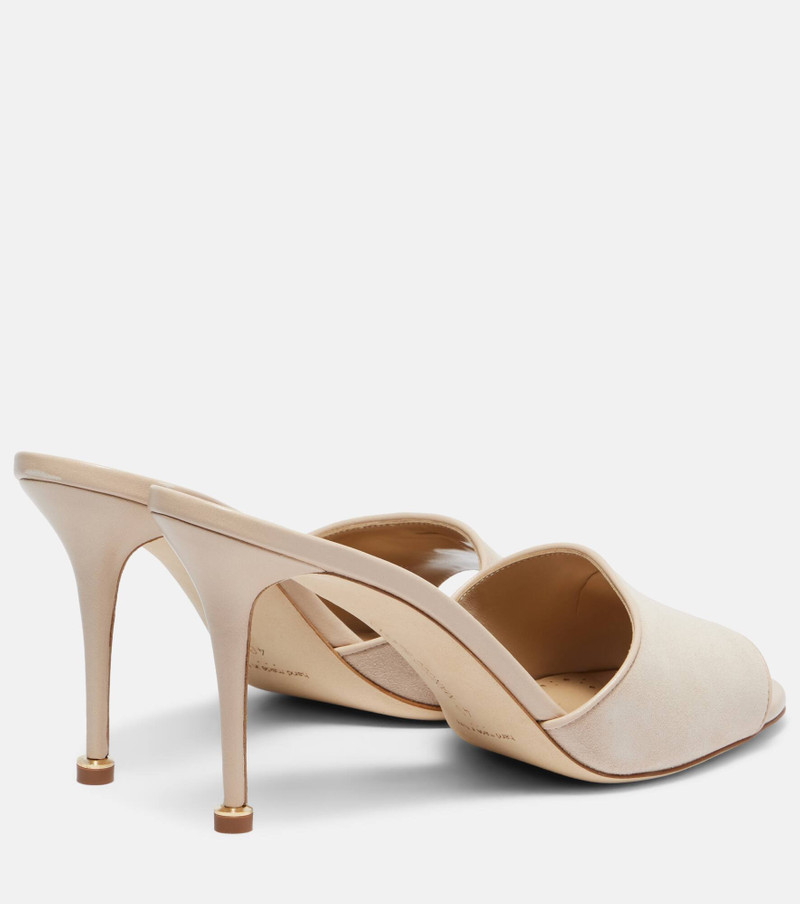 Manolo Blahnik Larache 90 suede mules outlook
