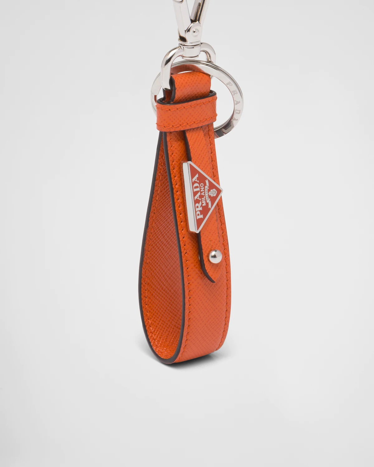 Customized Saffiano leather keychain - 2