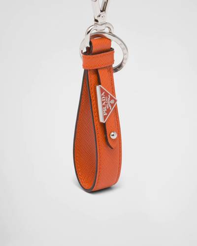 Prada Customized Saffiano leather keychain outlook