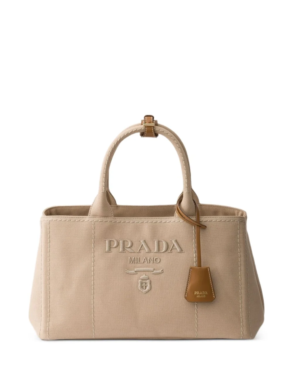 Jardinière large cotton canvas handbag - 1
