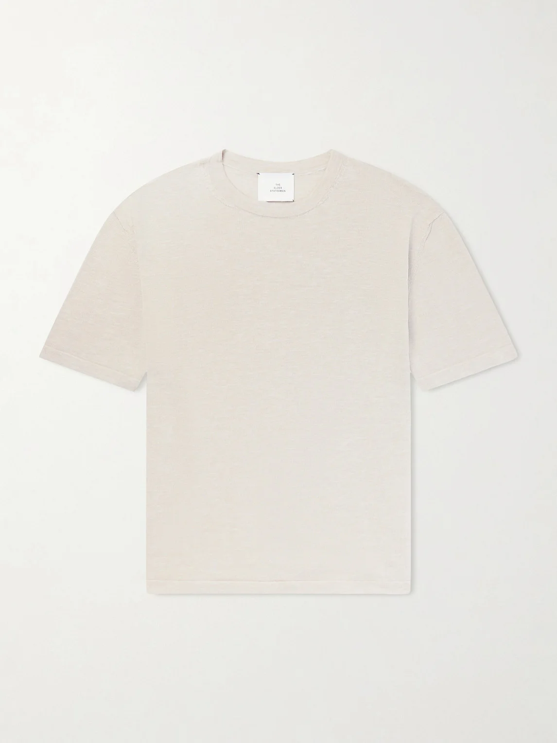 Lenny Ribbed Wool, Silk and Linen-Blend T-Shirt - 1