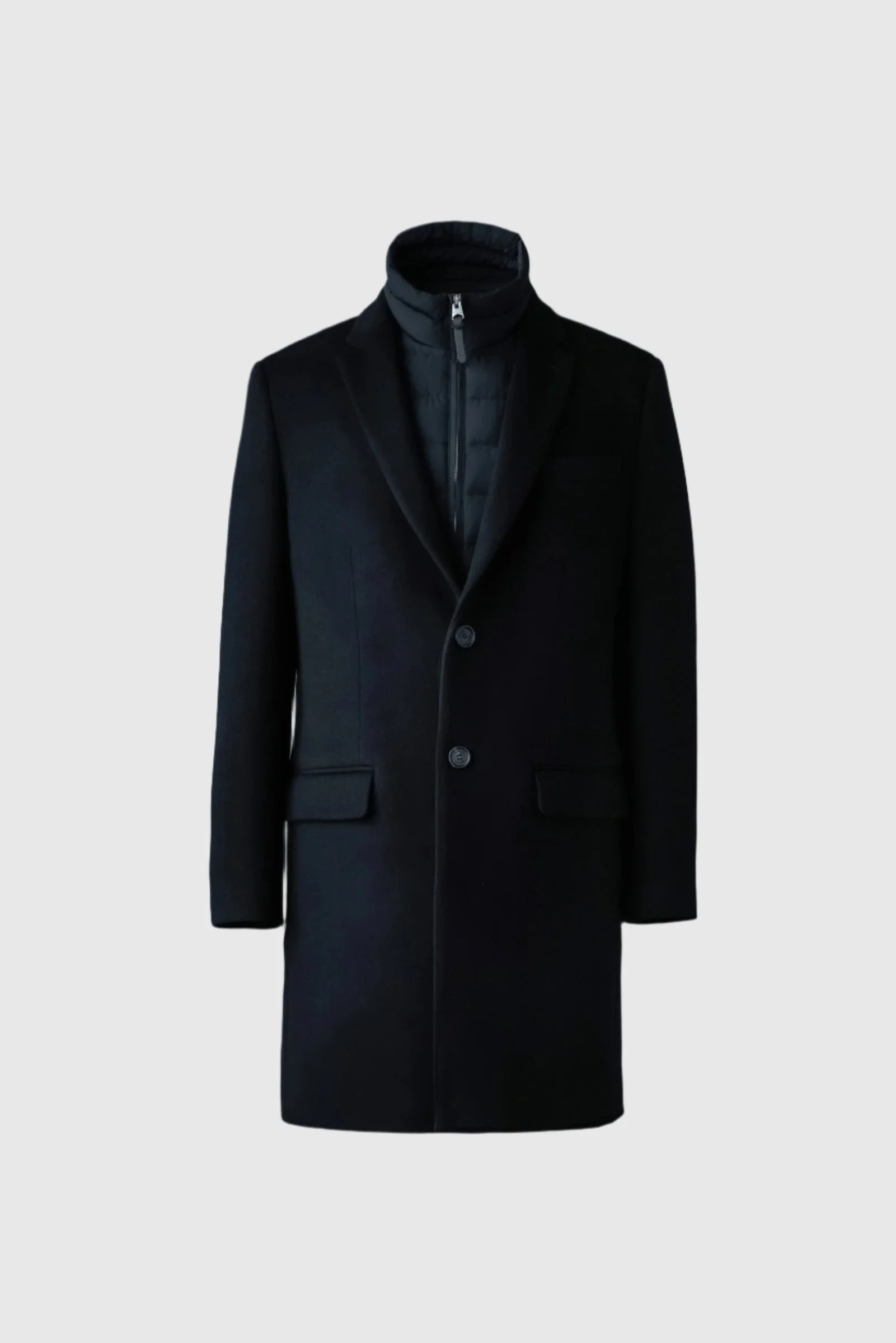 SKAI-SLB 3-in-1 wool coat with removable down liner - 1
