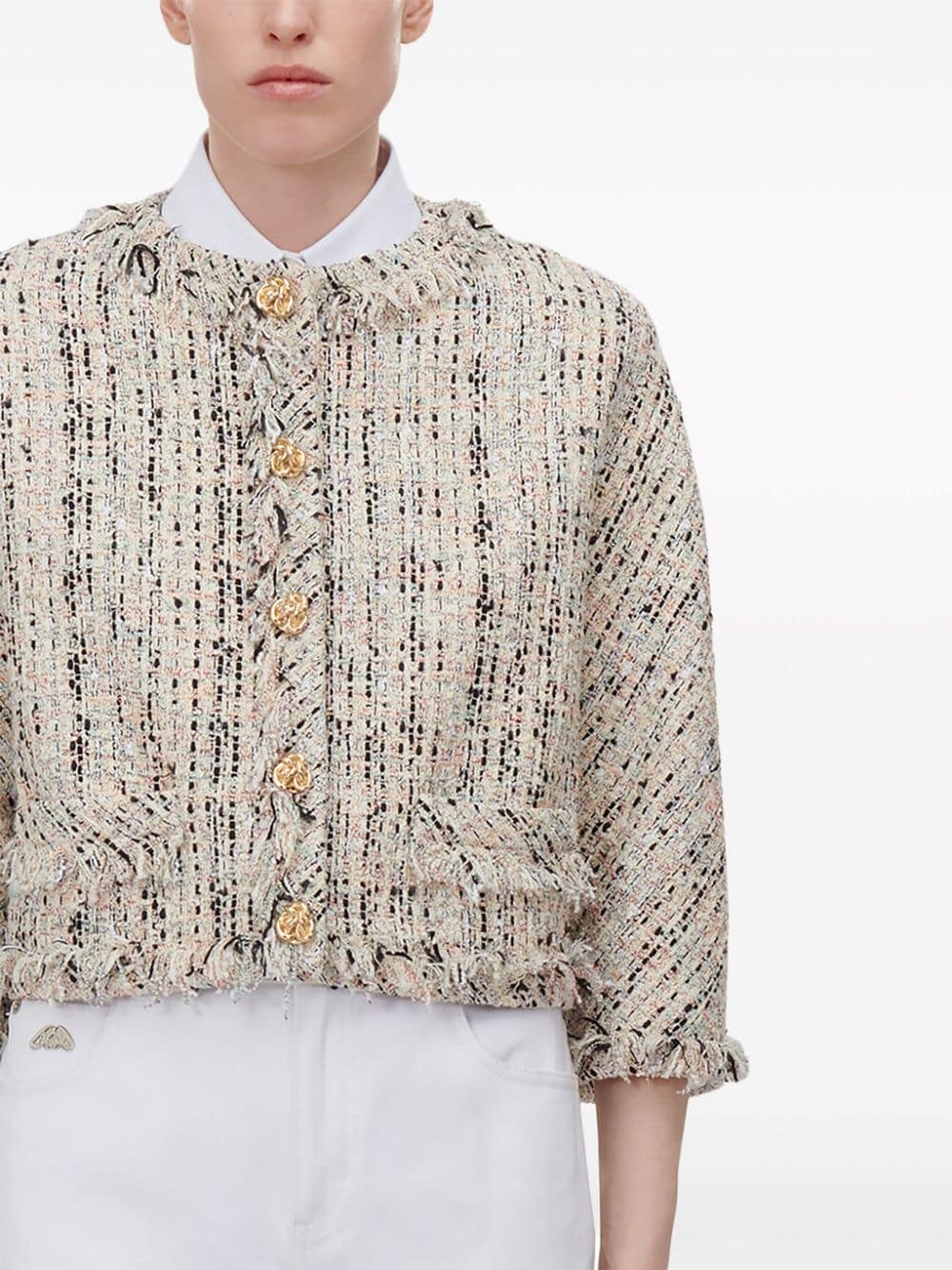 tweed boxy jacket - 5