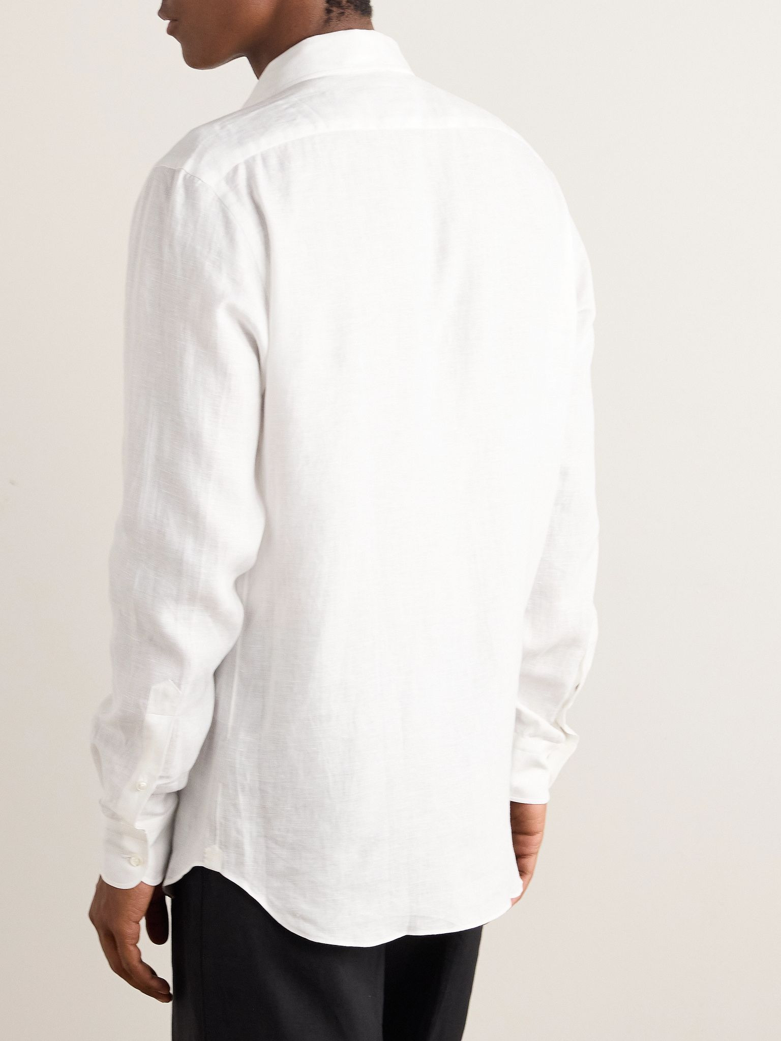 Oasi Linen Shirt White - 3