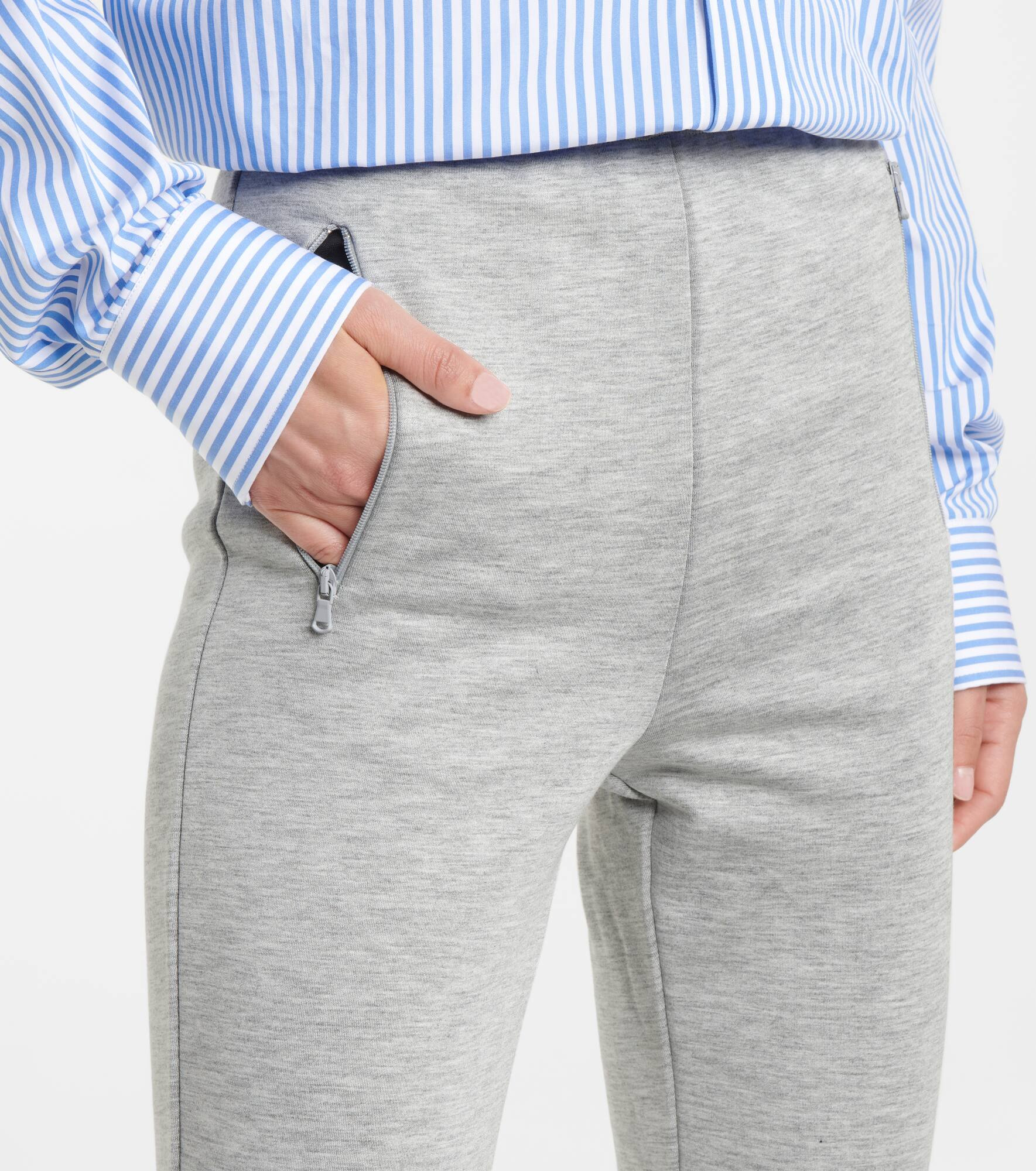 Jersey split-hem leggings - 4
