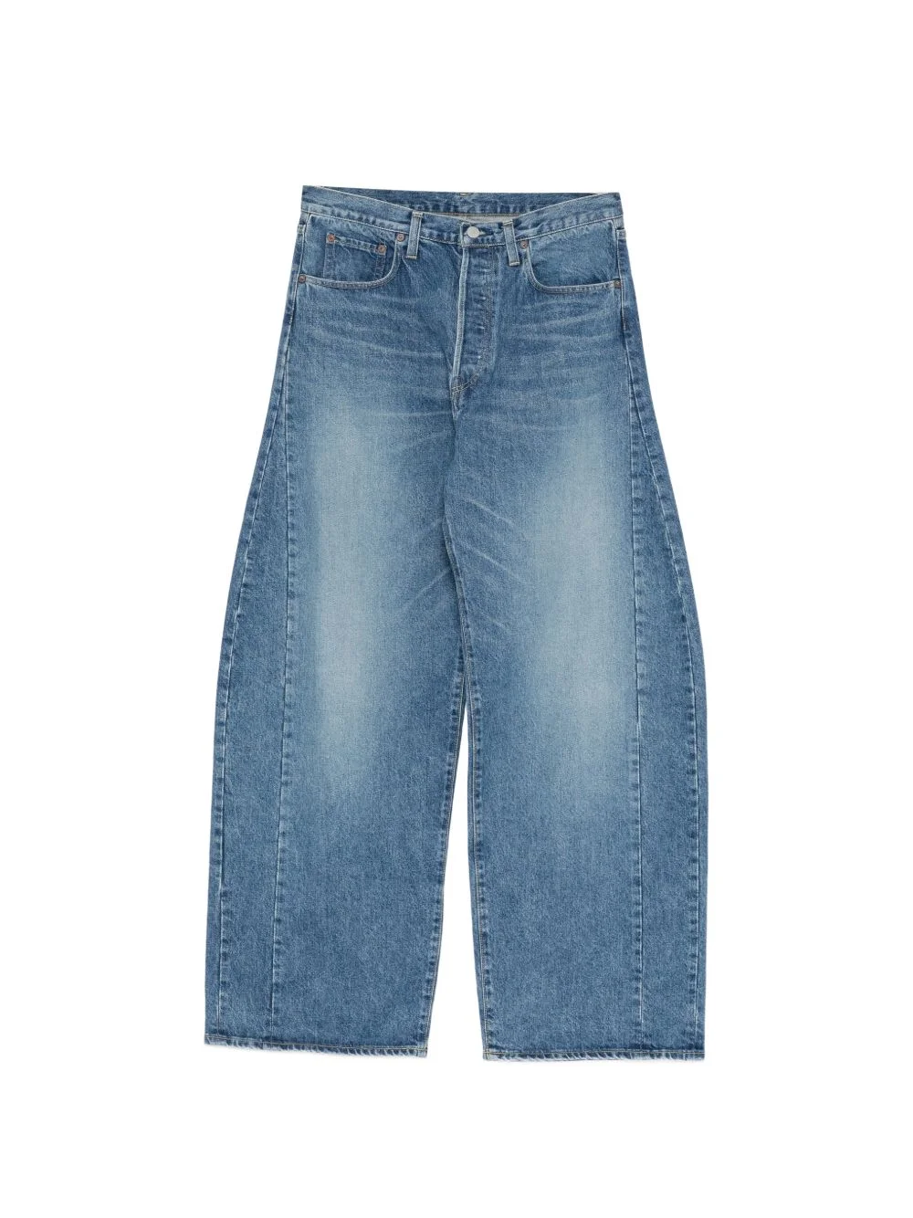deformation wide-leg jeans - 1
