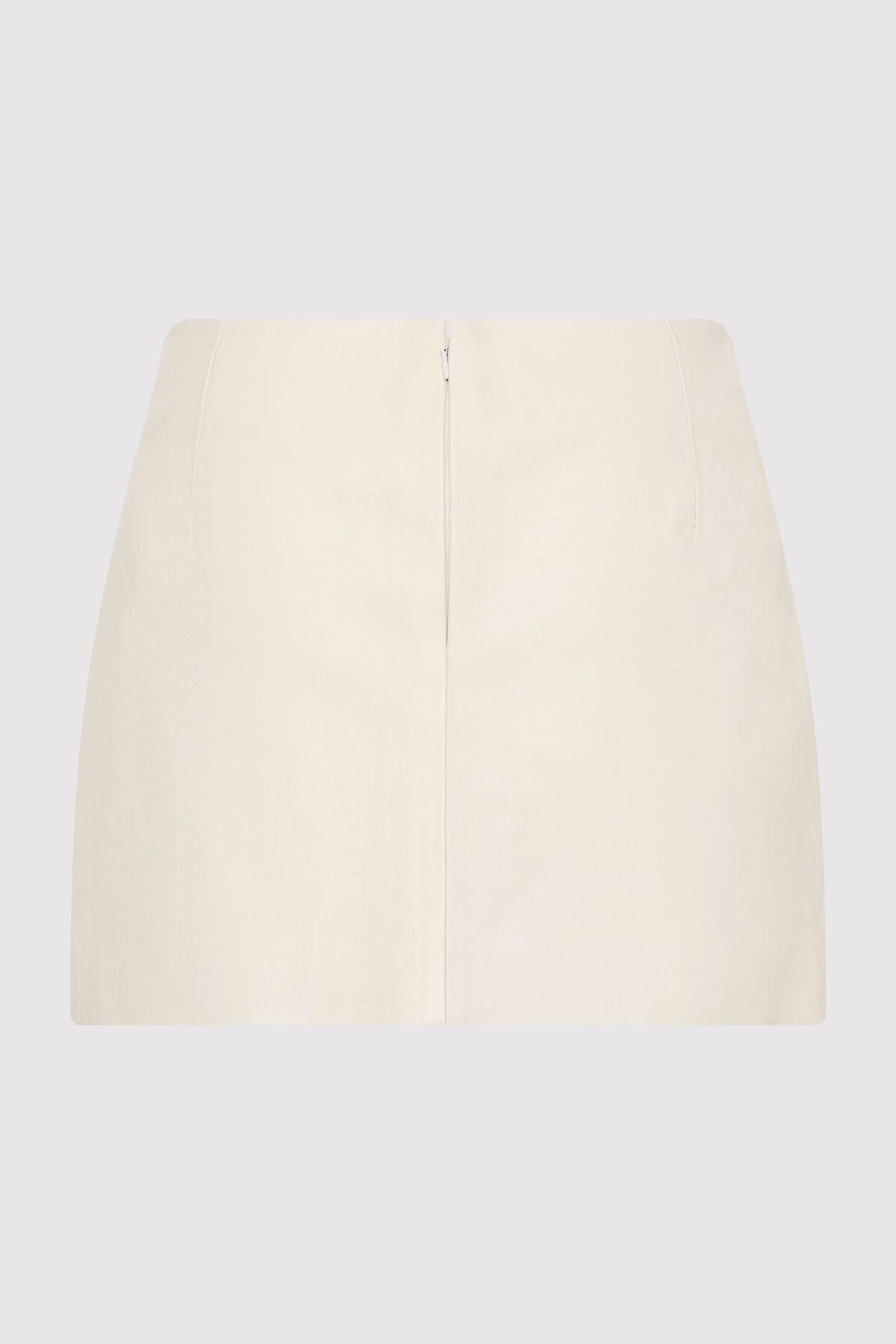 Leather Mini Skirt - Tofu - 7