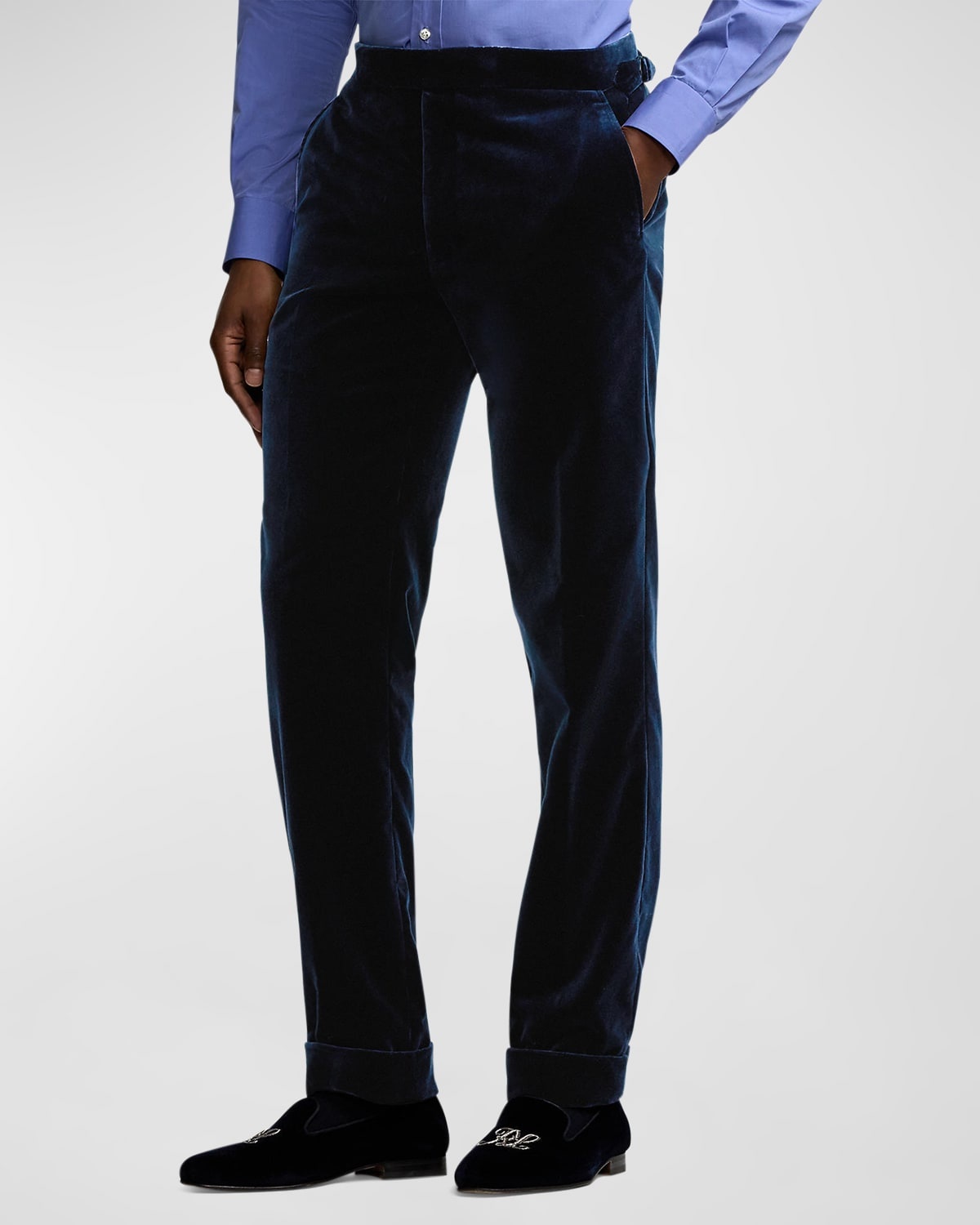 Men's Gregory Hand-Tailored Velvet Trousers - 6