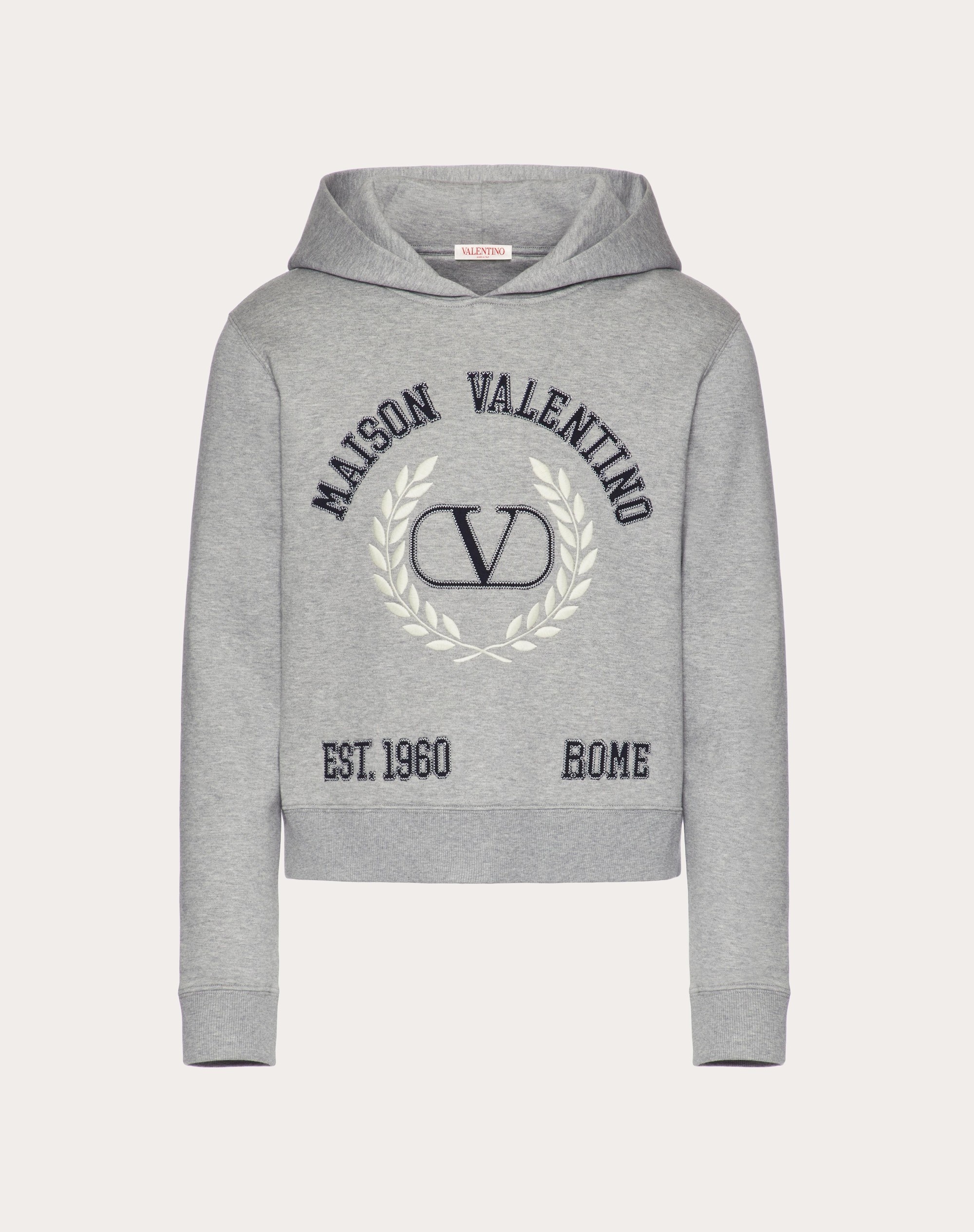 MAISON VALENTINO EMBROIDERED COTTON SWEATSHIRT - 1