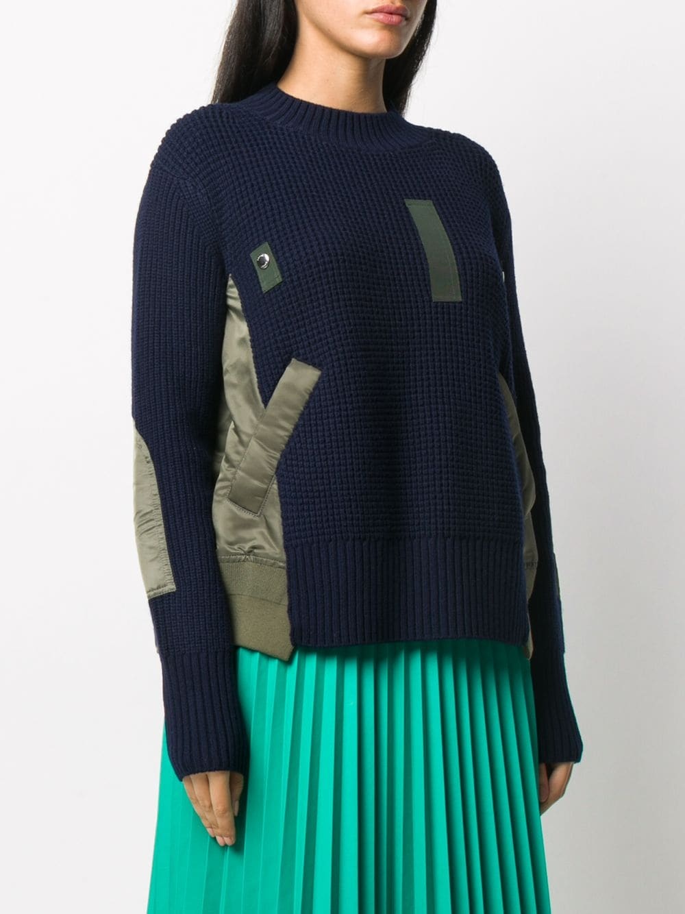 contrast patch-detail jumper - 3