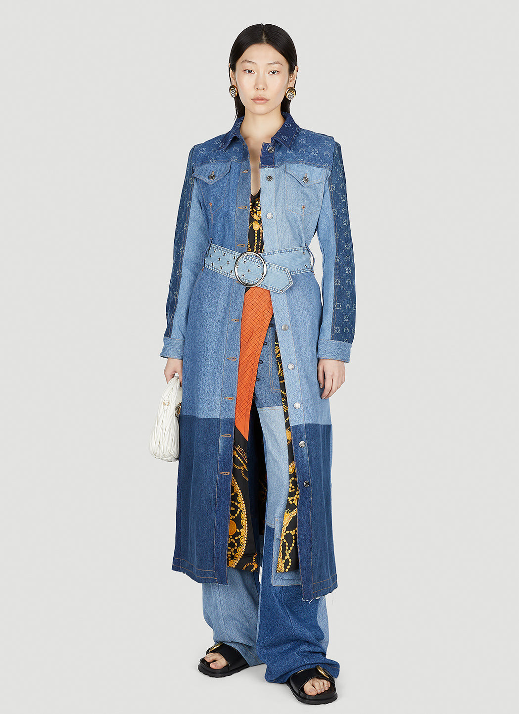 Marine Serre Women Panel Cargo Jeans - 2