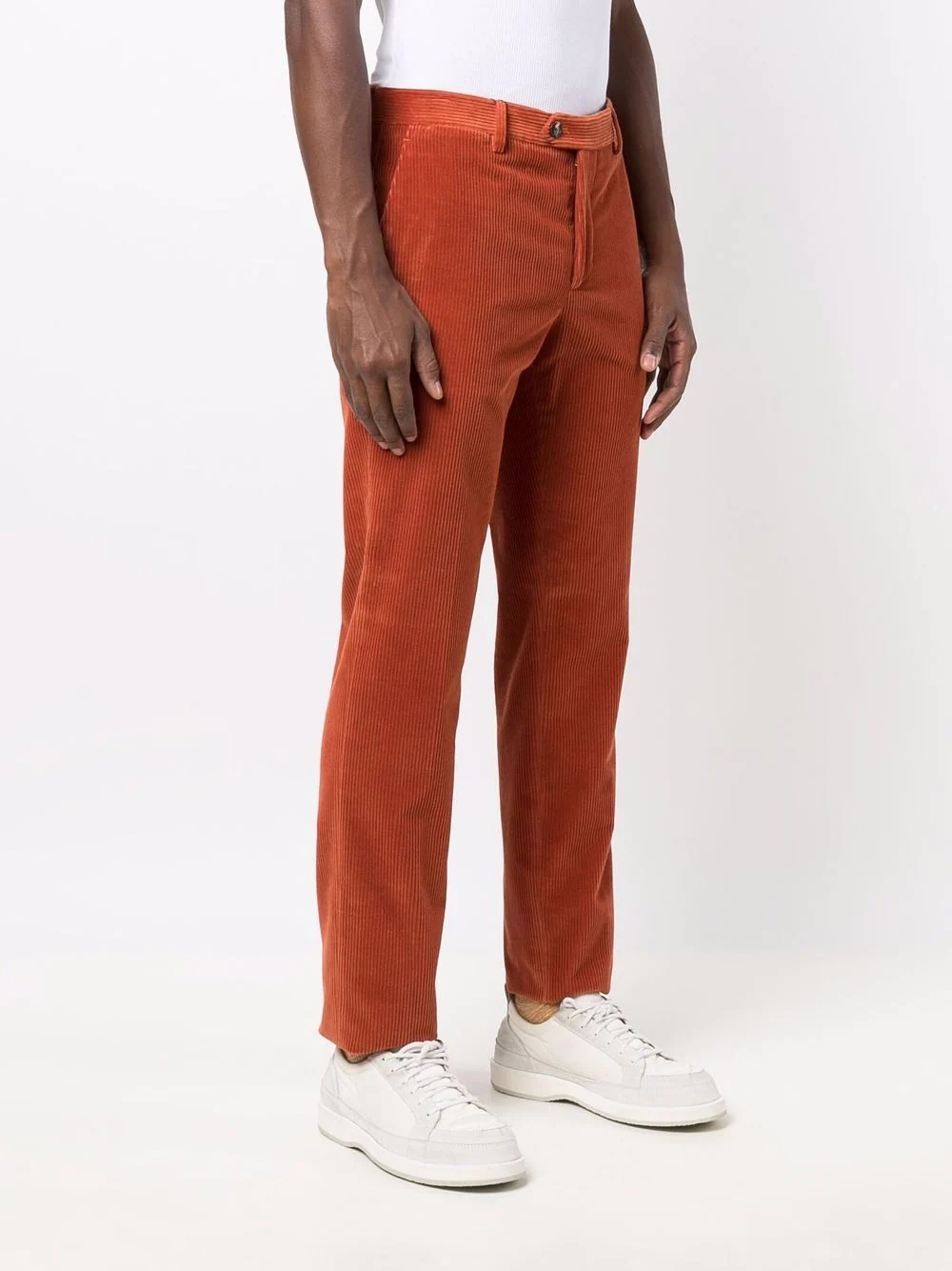 corduroy straight-leg trousers - 3