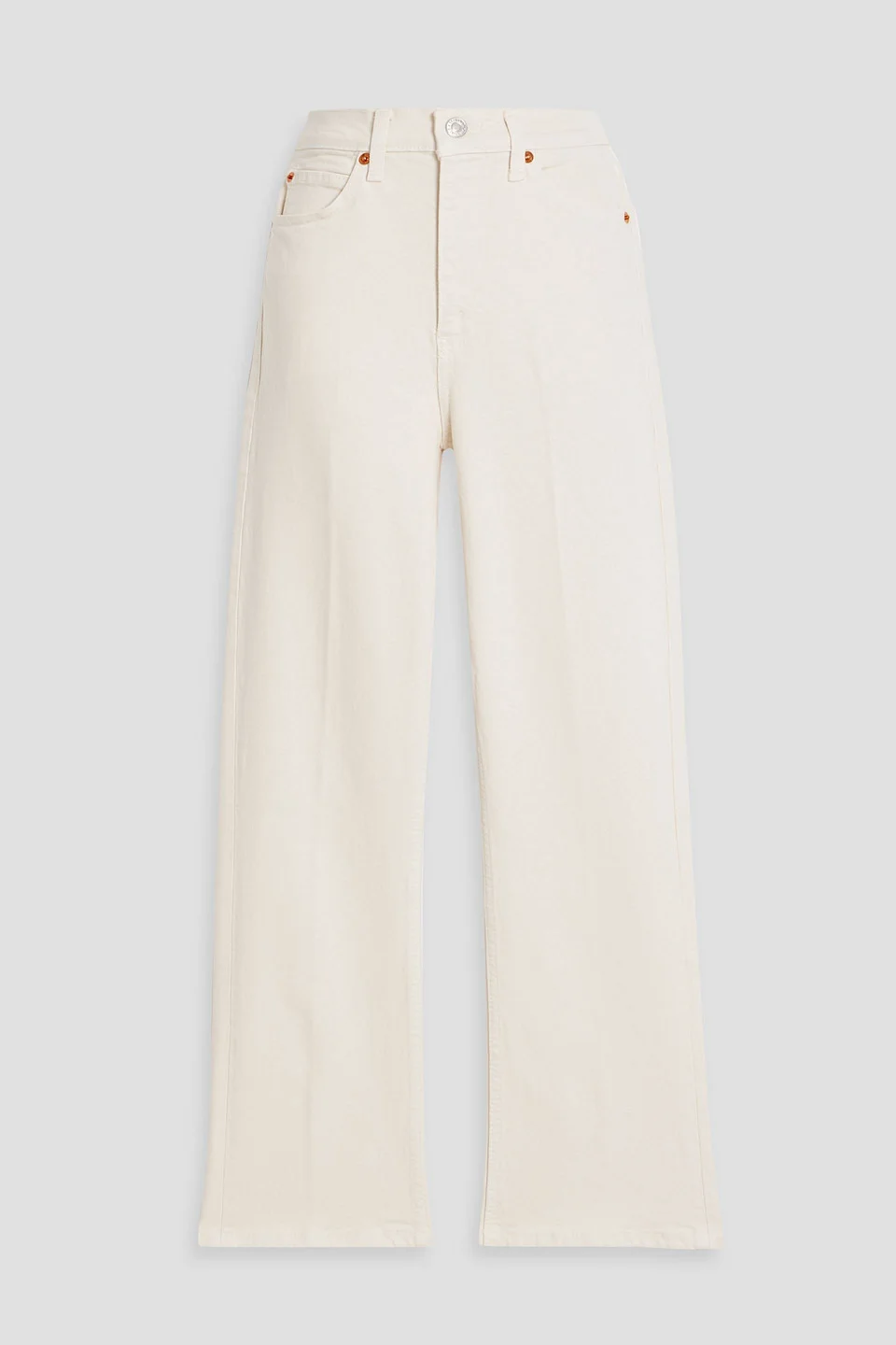 70s cropped high-rise bootcut jeans - 1