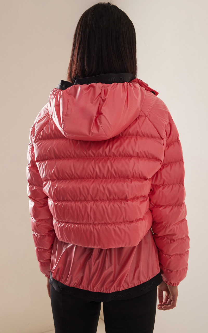 Criseide Hooded Ripstop Puffer Jacket pink 4